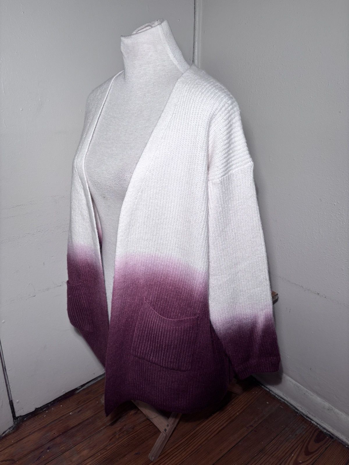 Other She + Sky Open Front Ombré Cardigan Sweater Size M / US 6-8 / IT 42-44 - 5 Thumbnail