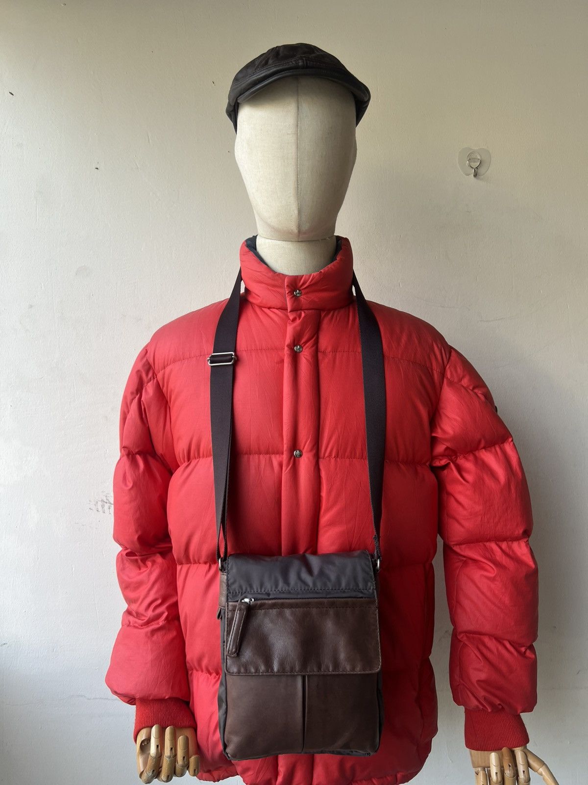Yohji Yamamoto Vintage 2000 Yohji Yamamoto Y’saccs Hybrid Leather Sling Bag Size ONE SIZE - 3 Thumbnail