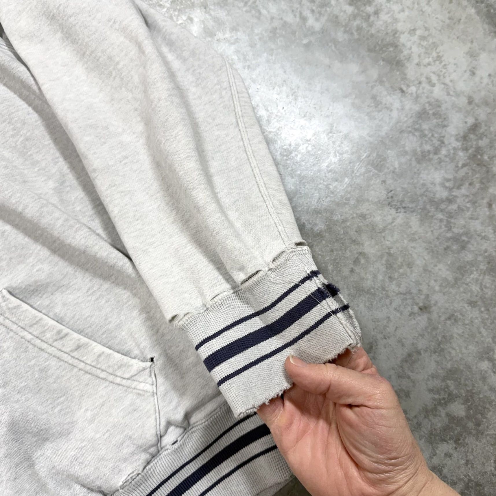 Polo Ralph Lauren Vintage Polo Ralph Lauren Hoodie Sweatshirt Mens Large Gray 1/4 Zip RPL 91-L 90s Size US L / EU 52-54 / 3 - 4 Thumbnail