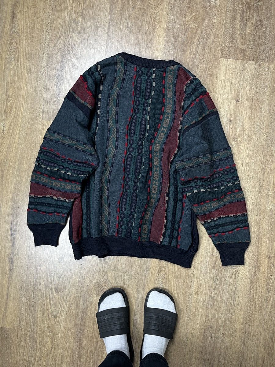Vintage ➕ vintage tundra coogi style cable knit crazy sweater rare Size US L / EU 52-54 / 3 - 4 Thumbnail