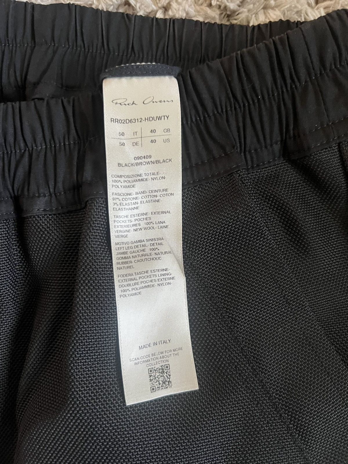 Rick Owens Rick Owens Porterville Mastodon Cargos Size US 33 - 2 Thumbnail