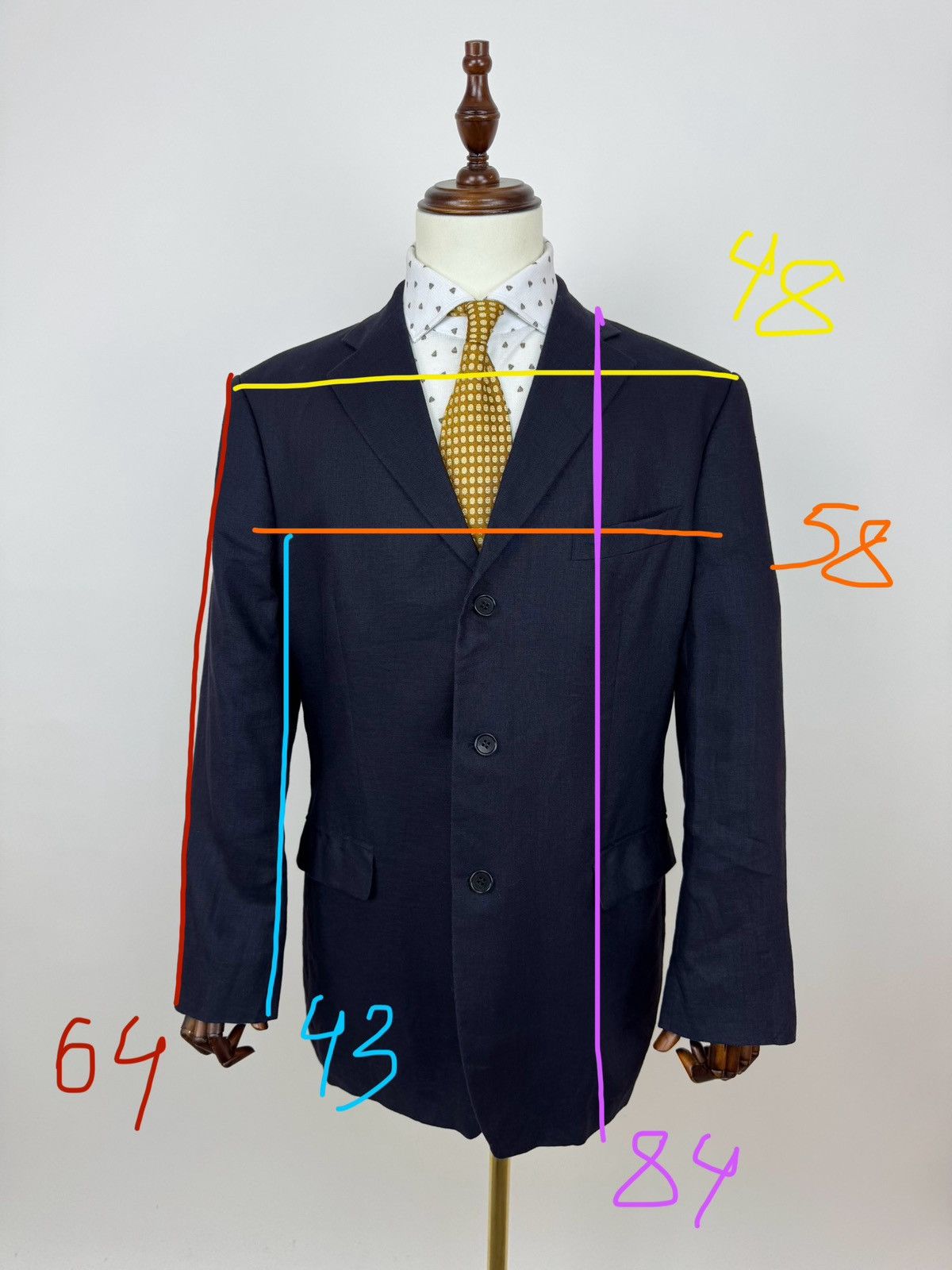 Balmain Balmain Paris Linen Blazer Vintage Sport Jacket Three Button Size 42R - 19 Thumbnail