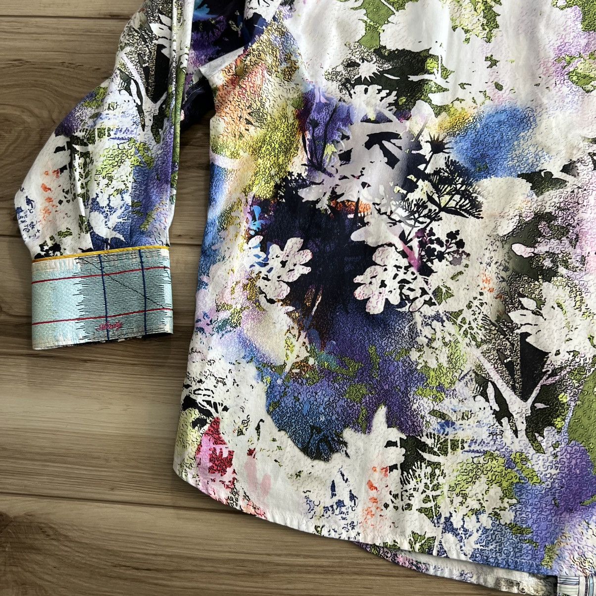 Robert Graham Robert Graham Mack Daddy Watercolor Abstract Cotton Shirt Size US L / EU 52-54 / 3 - 19 Thumbnail