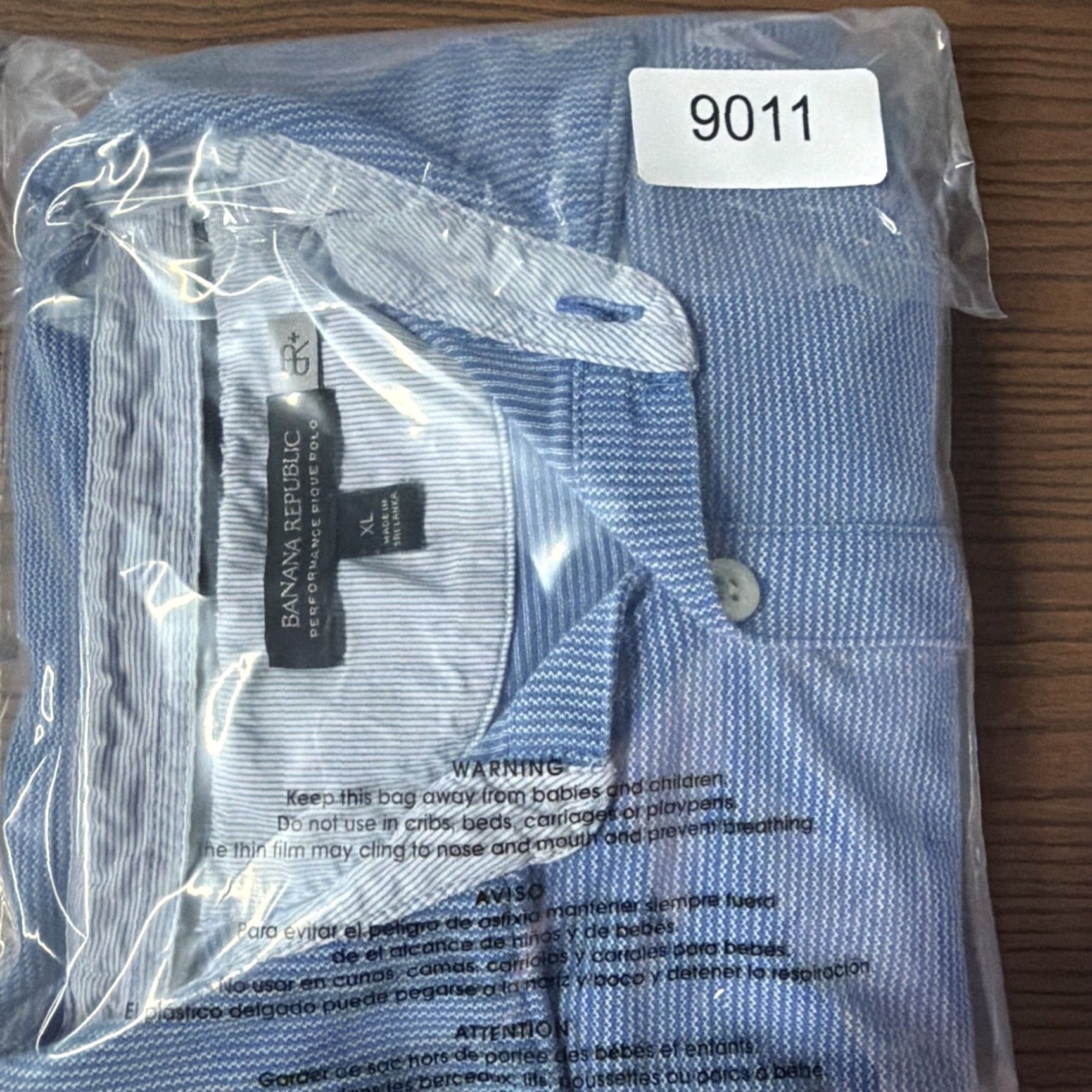 Banana Republic Banana Republic Polo Shirt Mens XL Blue Stretch Pique Pocket Short Sleeve Casual Sport Golf Size US XL / EU 56 / 4 - 4 Thumbnail
