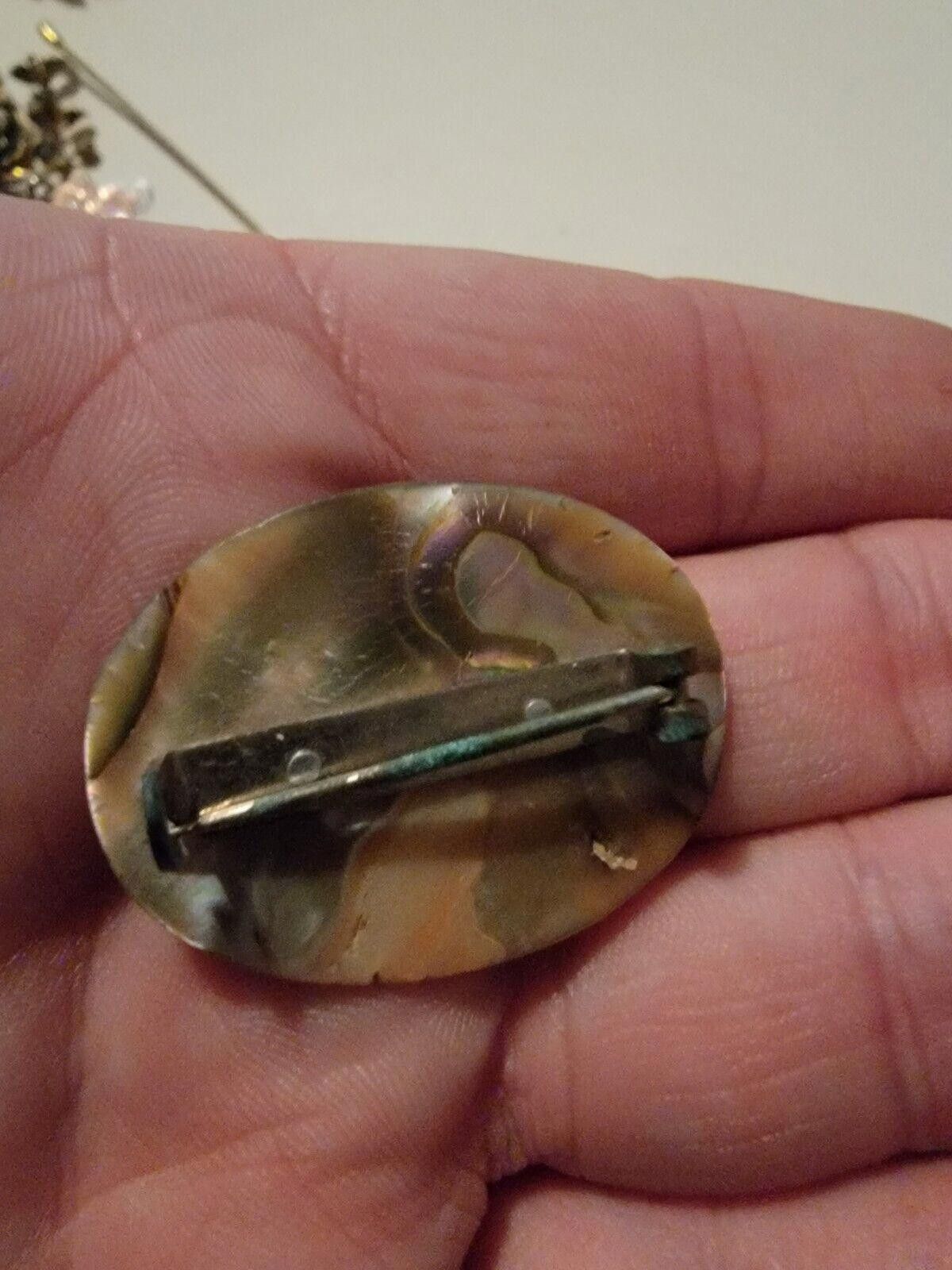 The Unbranded Brand Vintage Brooch Abalone Ship Boat Design Pinback Pin Jewelry Size ONE SIZE - 3 Thumbnail