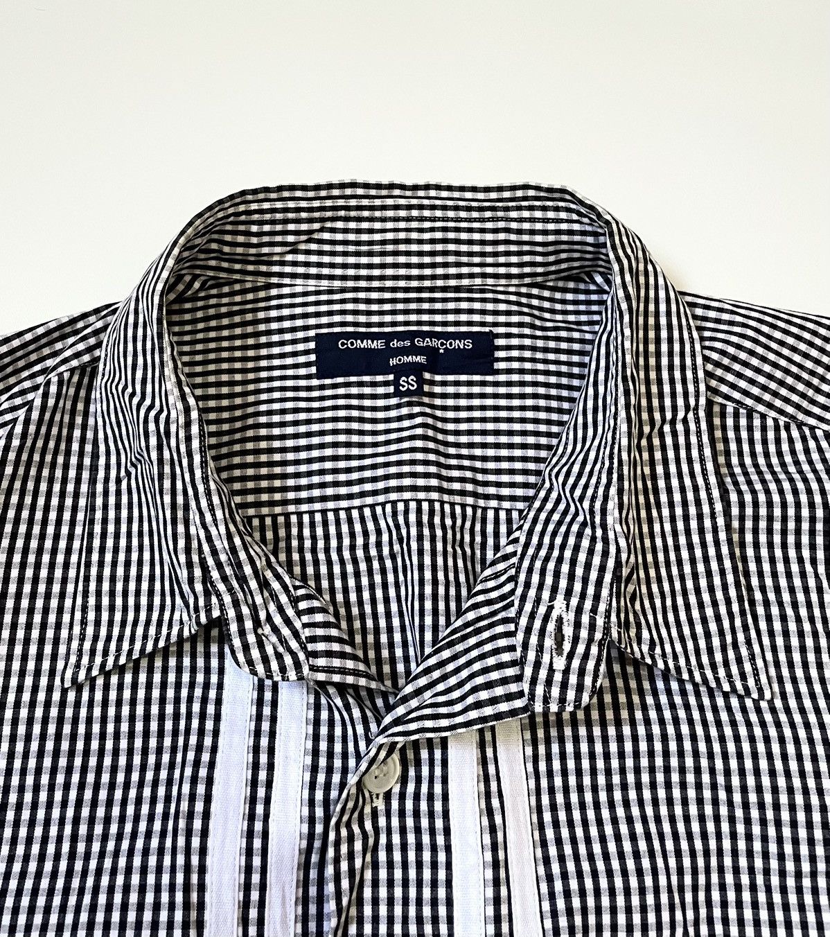 Comme des Garcons Cdg homme AD2007 checkered panel button up Size US S / EU 44-46 / 1 - 3 Thumbnail