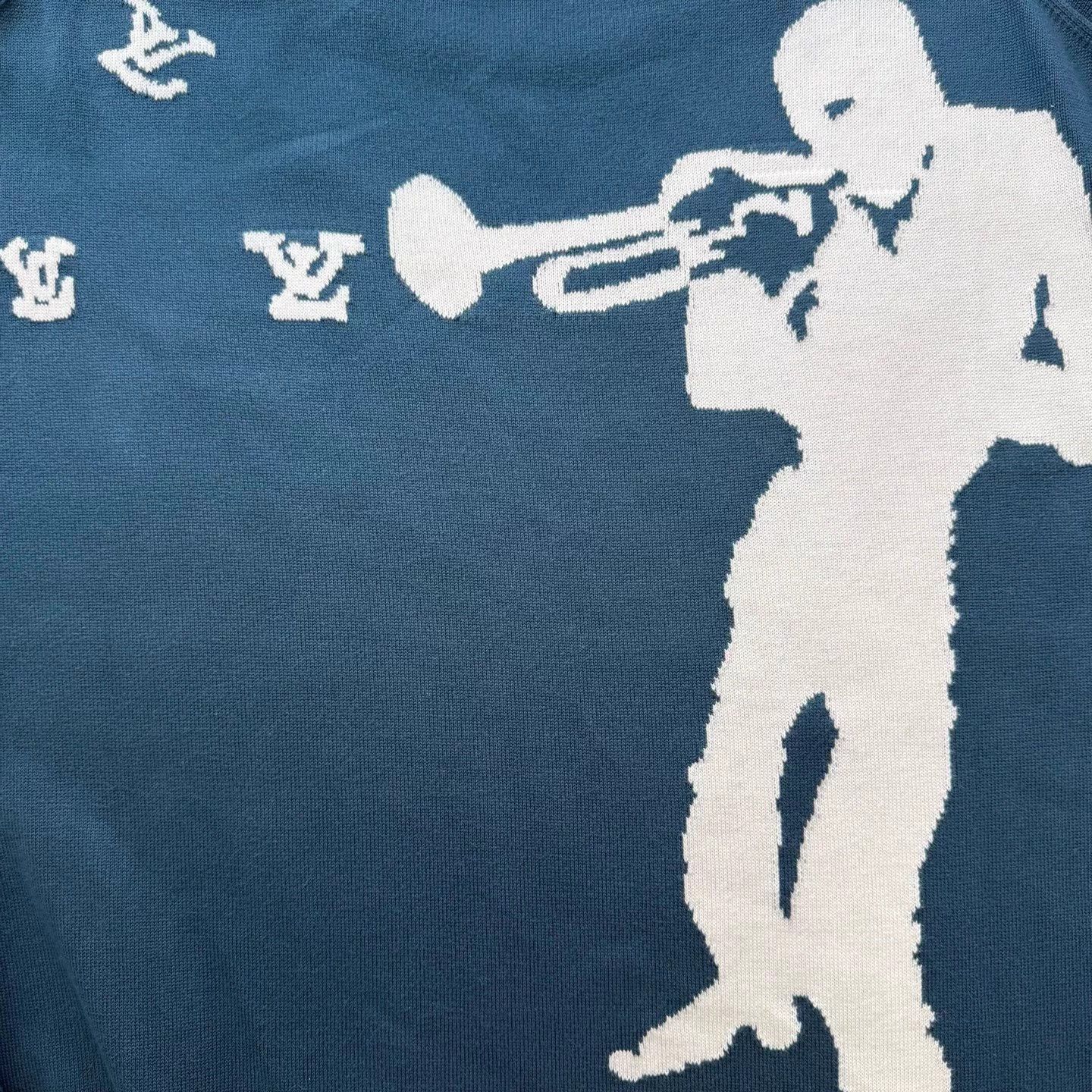 Louis Vuitton LV FW22 Pied Piper short-sleeve tee men's blue M Size US M / EU 48-50 / 2 - 6 Thumbnail