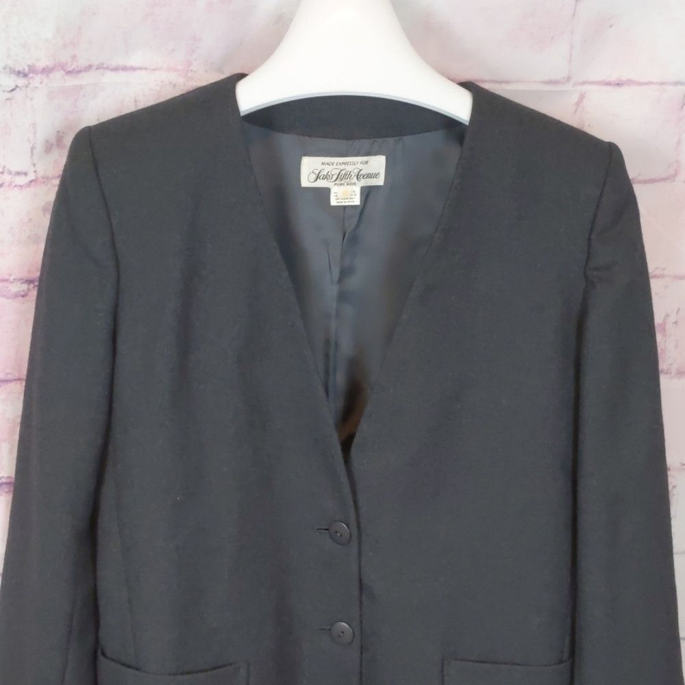 Saks Fifth Avenue SAKS FIFTH AVENUE - Vintage wool pleated skirt set size 10 Size 32" / US 10 / IT 46 - 2 Thumbnail