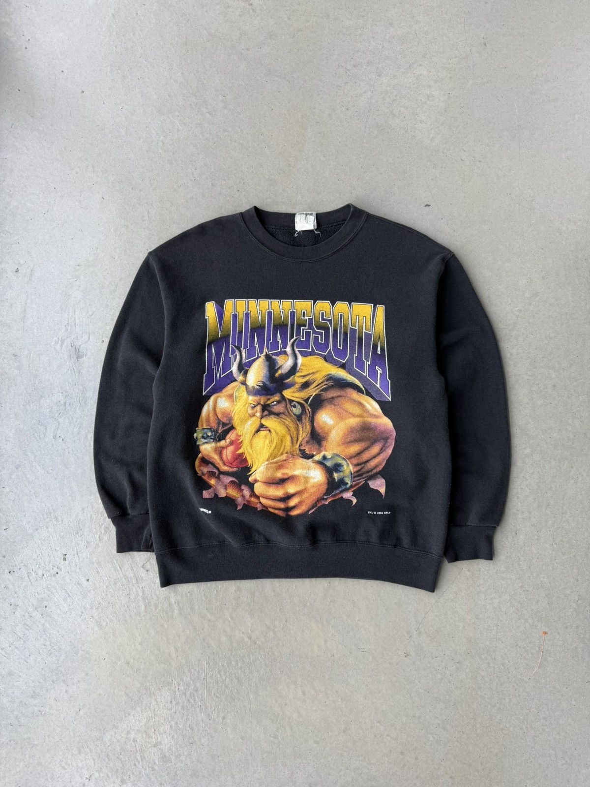 Vintage Vintage 90s Minnesota Vikings Nutmeg Breakthrough Crewneck Size US M / EU 48-50 / 2 - 1 Thumbnail