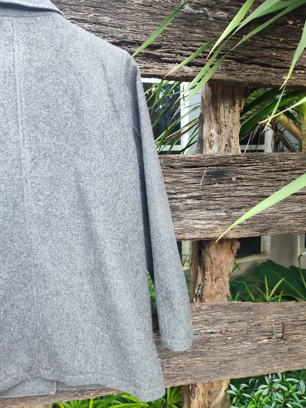 Japanese Brand EASTBOY Japanese Wool Blend Peacoat – Grey Double-Breasted Size US M / EU 48-50 / 2 - 8 Thumbnail