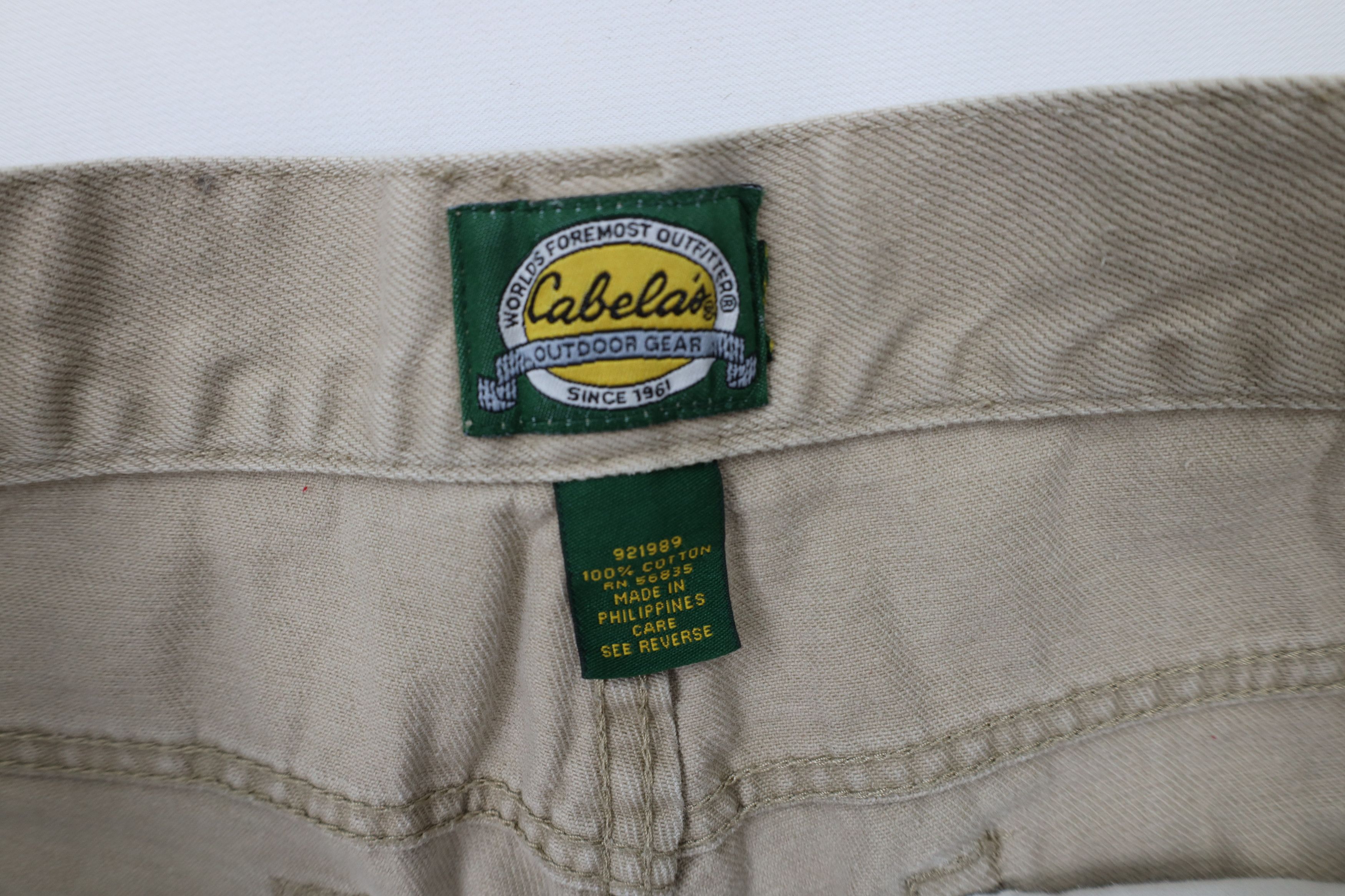 Cabelas × Vintage Vintage 90s Cabelas Straight Leg Denim Jeans Beige Cotton Size US 36 / EU 52 - 10 Thumbnail