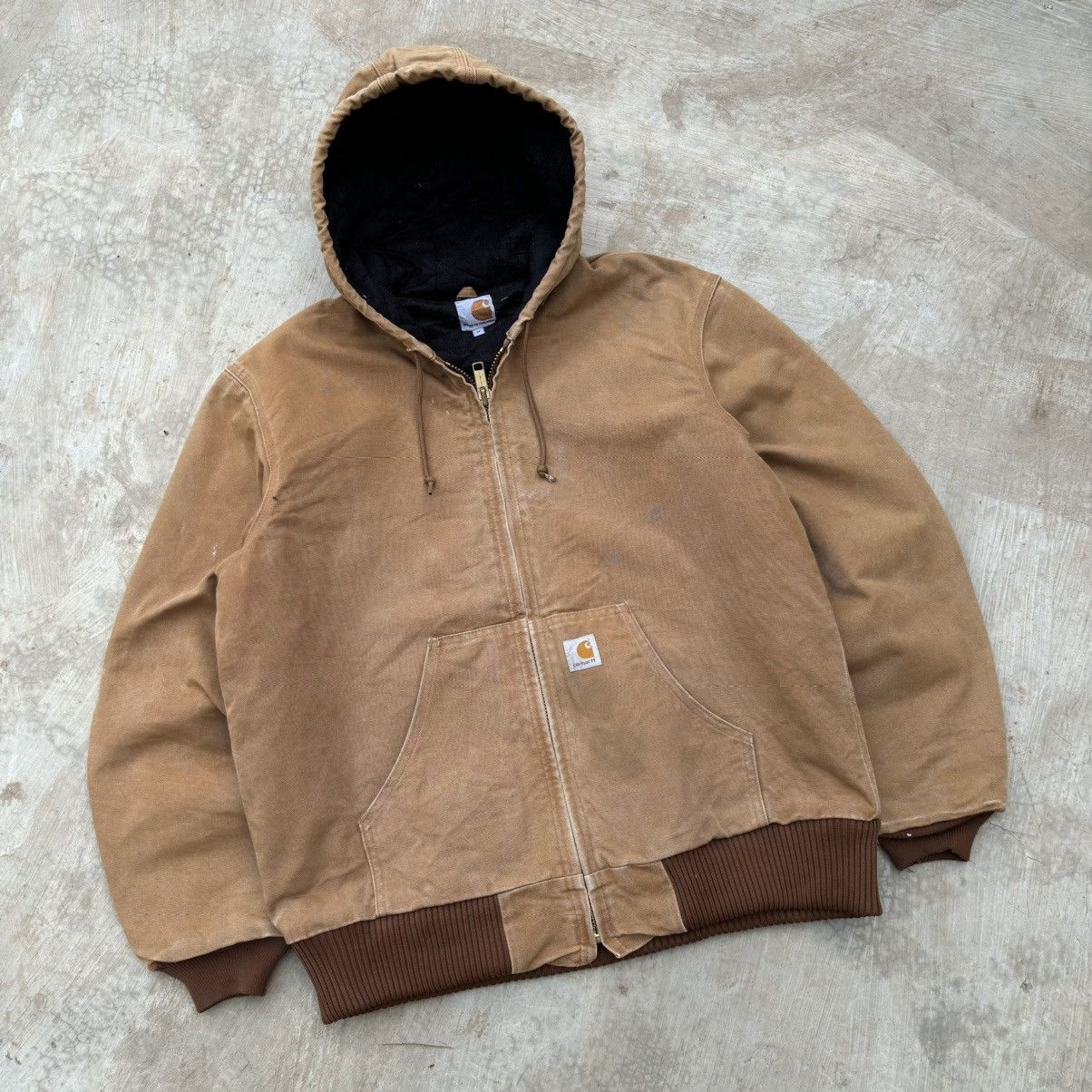 Crazy Vintage SunFaded Carhartt Active Hood Jacket Outerwear