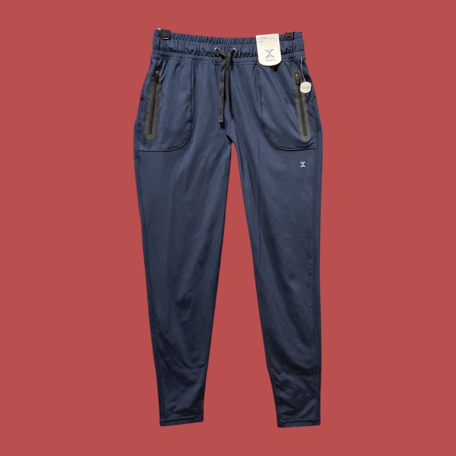 Other Xersion - Women's Mid-Rise Jogger Pants - Comfortable Fit - Size 28" / US 6 / IT 42 - 1 Thumbnail