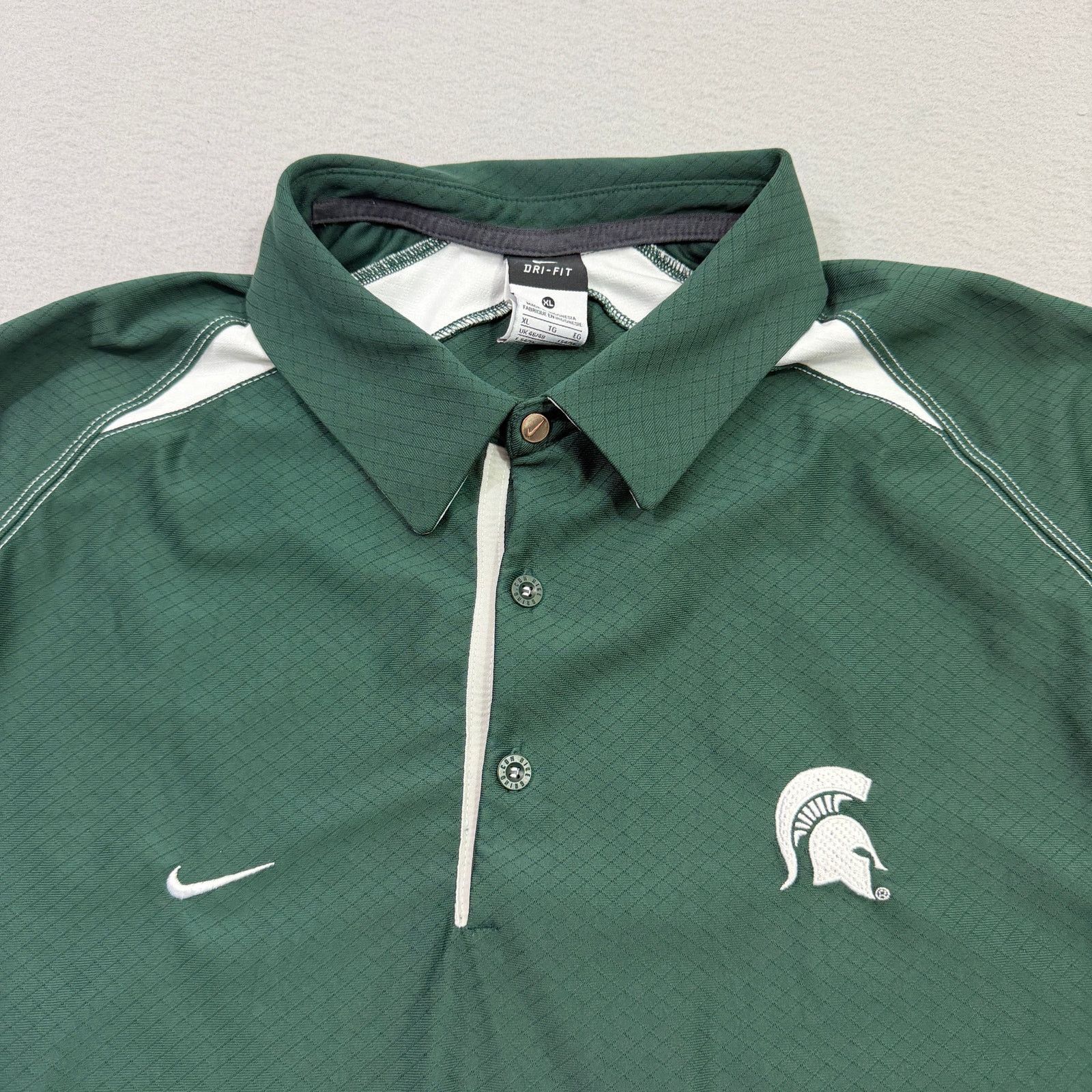 Nike Nike Michigan State Spartans Polo Shirt Men's XL DriFIT NCAA Size US XL / EU 56 / 4 - 3 Thumbnail