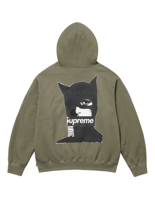 Supreme Supreme Catwoman Box Logo Hooded Sweatshirt Light Olive