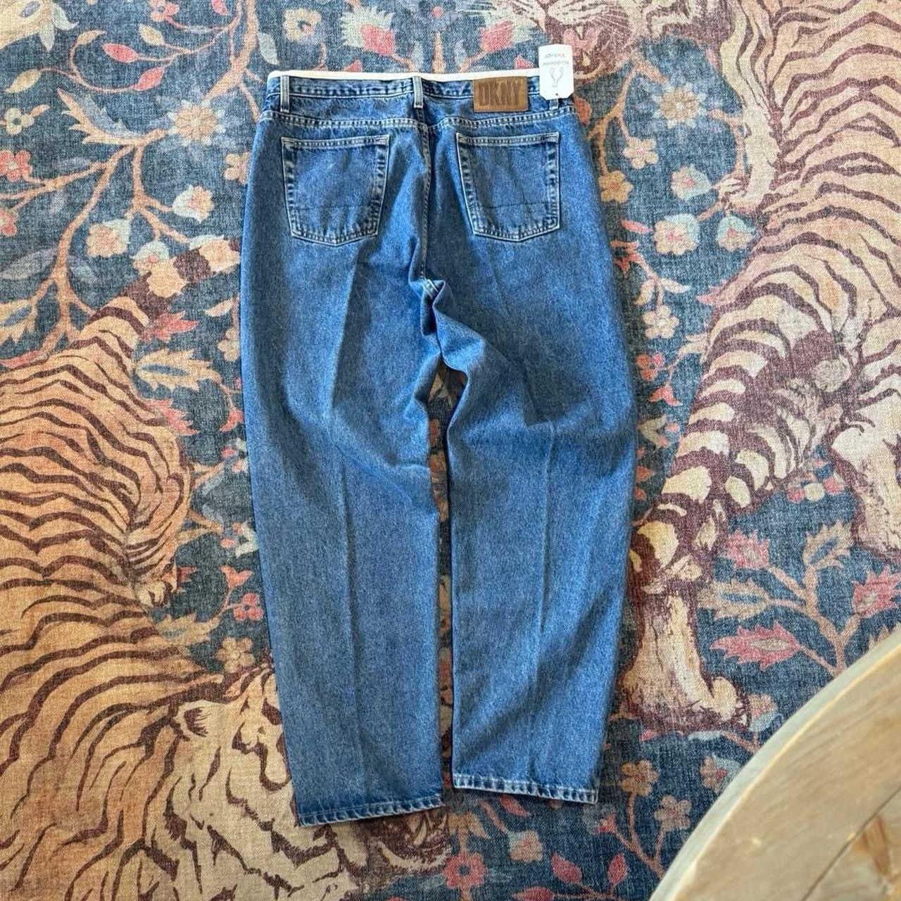 DKNY × Vintage Vintage 90’s DKNY Baggy Selvedge Waist Jeans Size US 36 / EU 52 - 4 Thumbnail