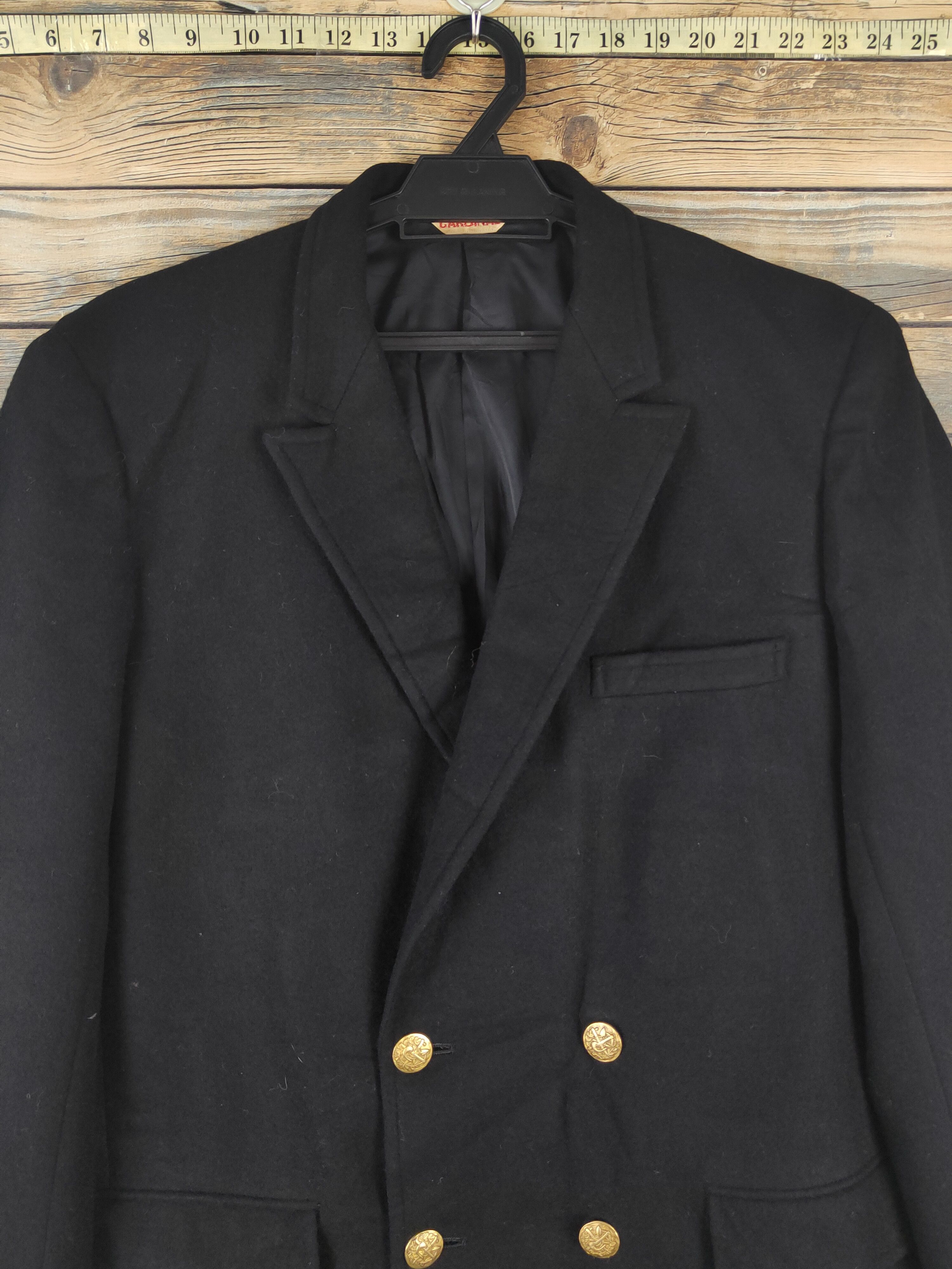 Vintage Vintage Collection by Cardinal Black Wool Pea Coats Size US L / EU 52-54 / 3 - 2 Thumbnail