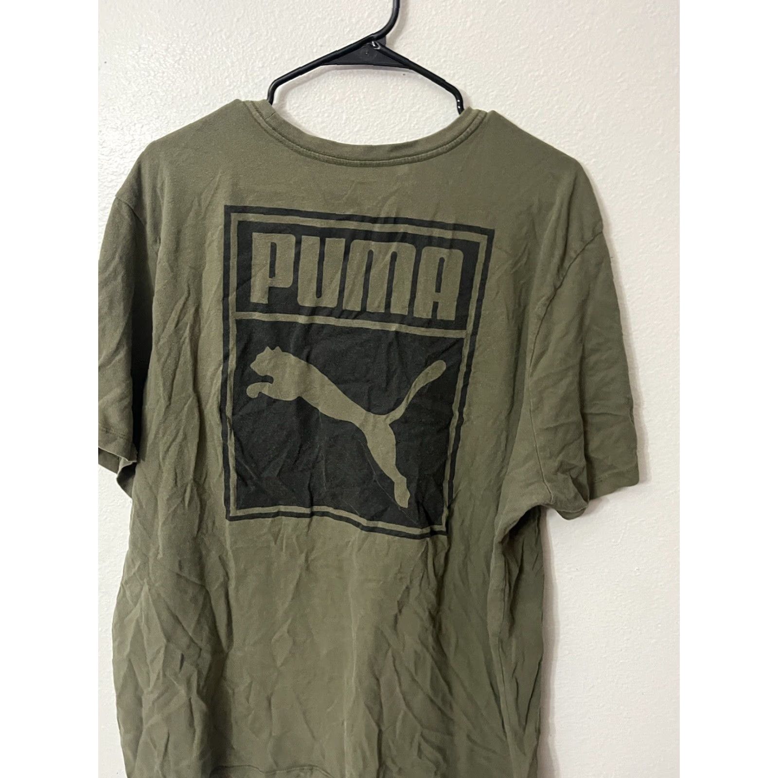 Puma PUMA VINTAGE Green Graphic Logo T-Shirt Mens 2XL Short Sleeve Regular Fit Size US XXL / EU 58 / 5 - 2 Thumbnail