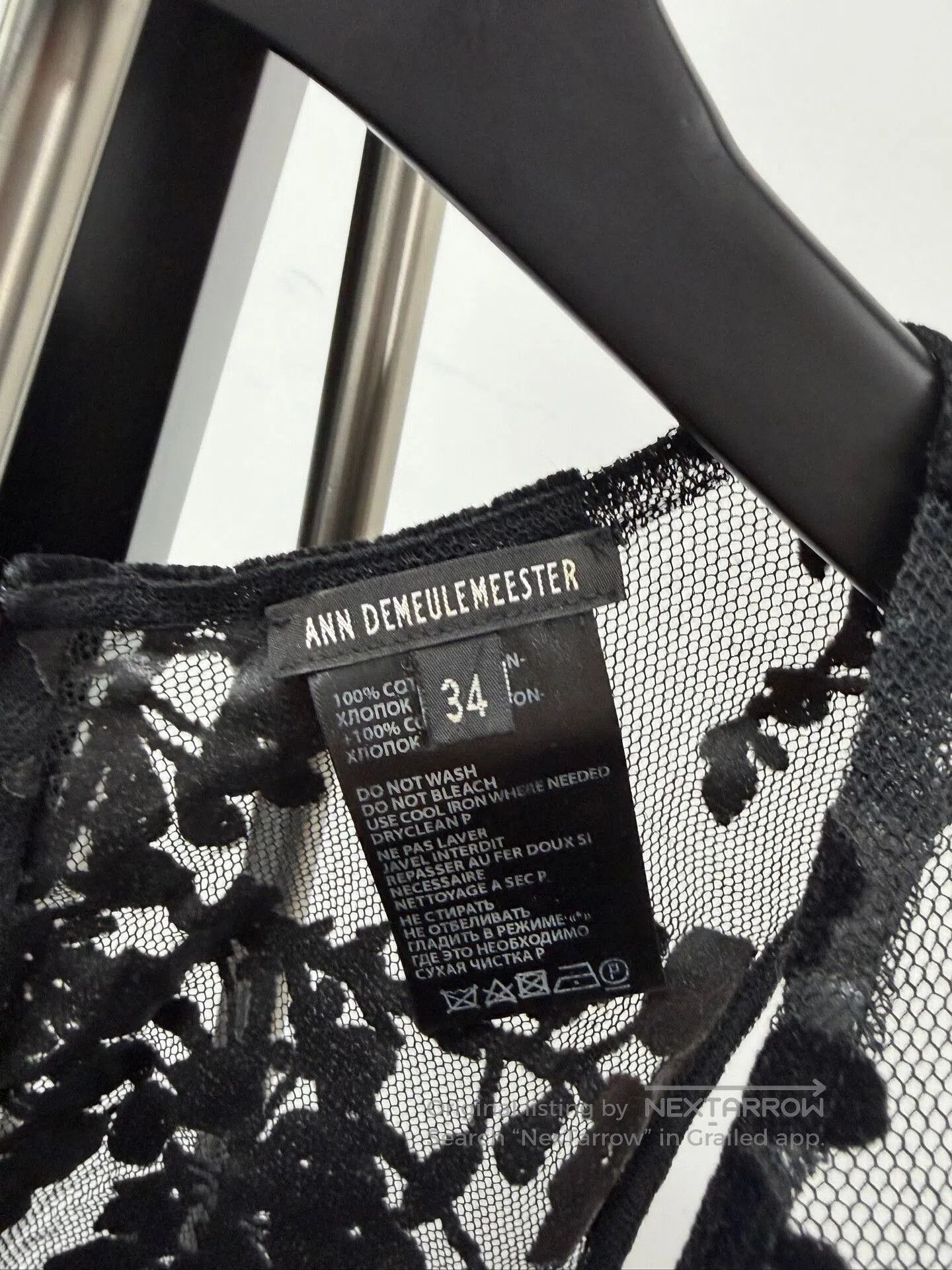 Ann Demeulemeester Ann Demeulemeester Sheer Floral Top. Size XXS / US 00 / IT 34 - 2 Thumbnail