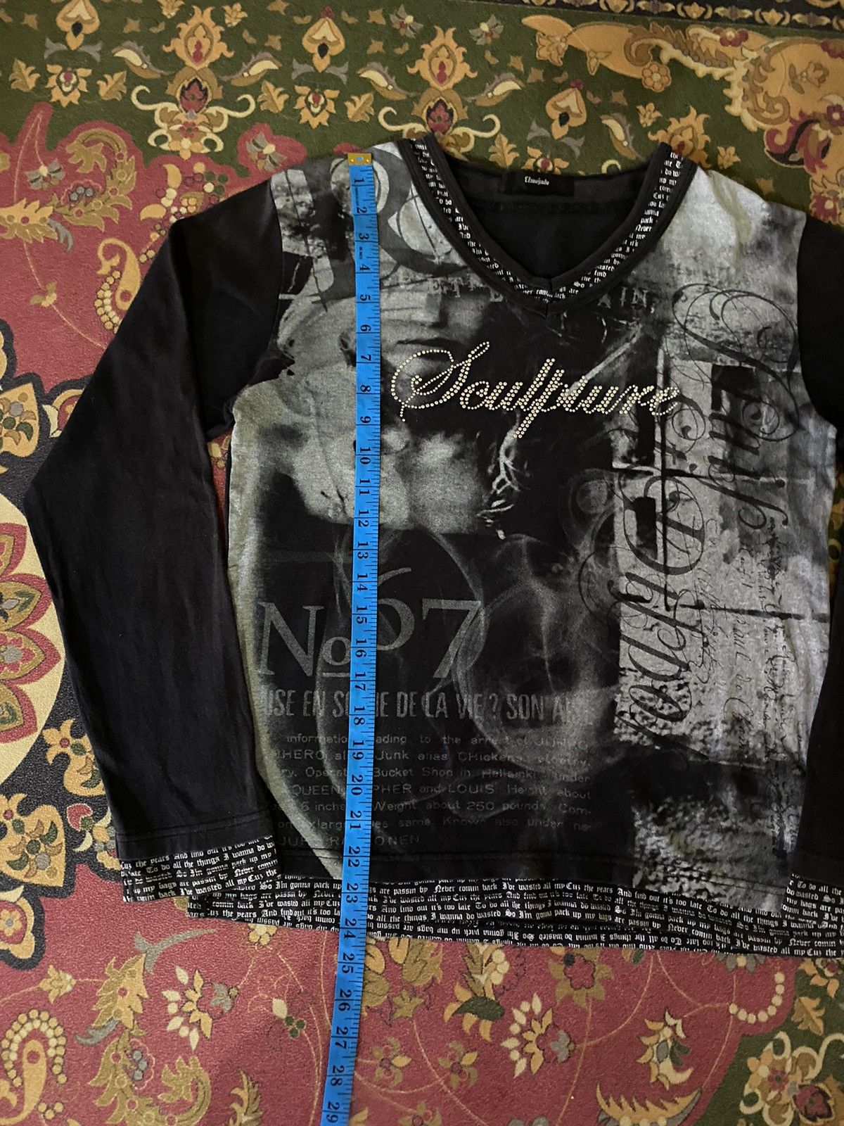 Japanese Brand Vintage Japanese Brand Double Layar Spellout Punk Style Size US S / EU 44-46 / 1 - 12 Thumbnail