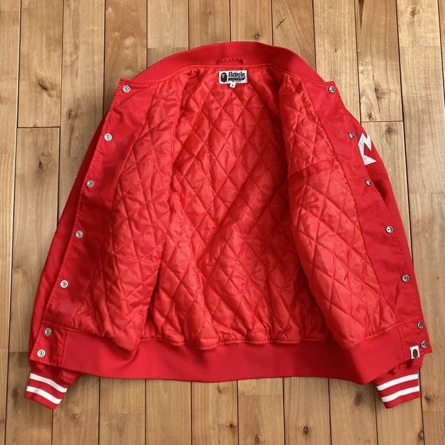 Bape BAPE STA logo varsity jacket a bathing ape star NIGO Size US M / EU 48-50 / 2 - 8 Thumbnail