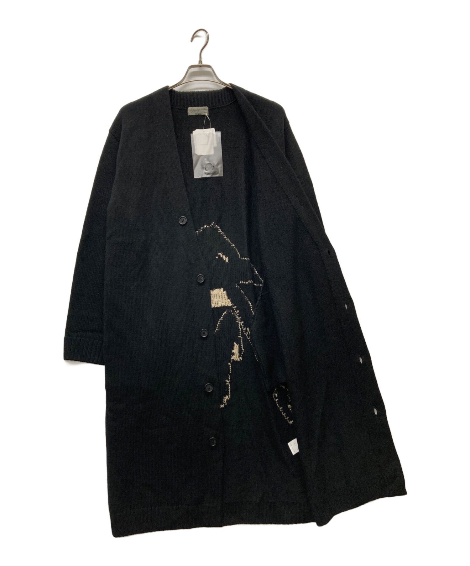 Yohji Yamamoto Yohji Yamamoto pour homme Women's Print V-Neck Cardigan Size US L / EU 52-54 / 3 - 3 Thumbnail
