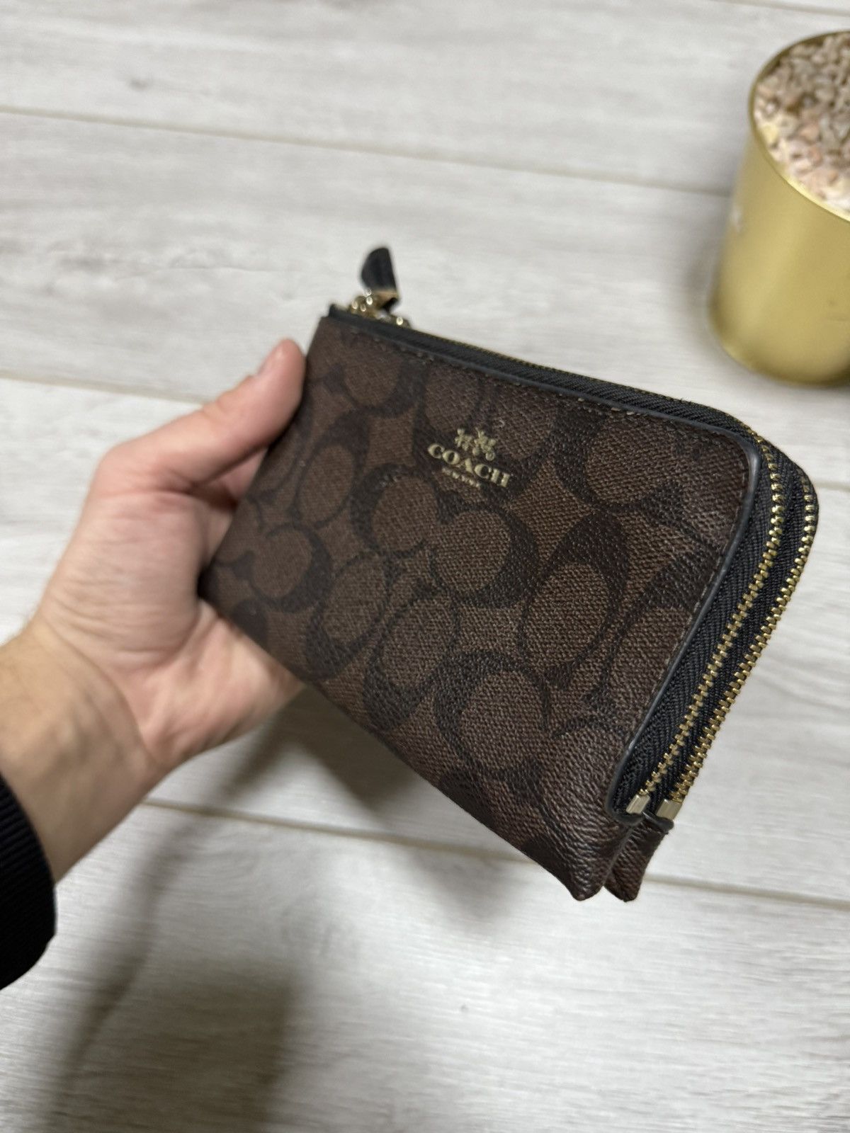 Coach Coach monogram C all over zip wallet leather Size ONE SIZE - 3 Thumbnail