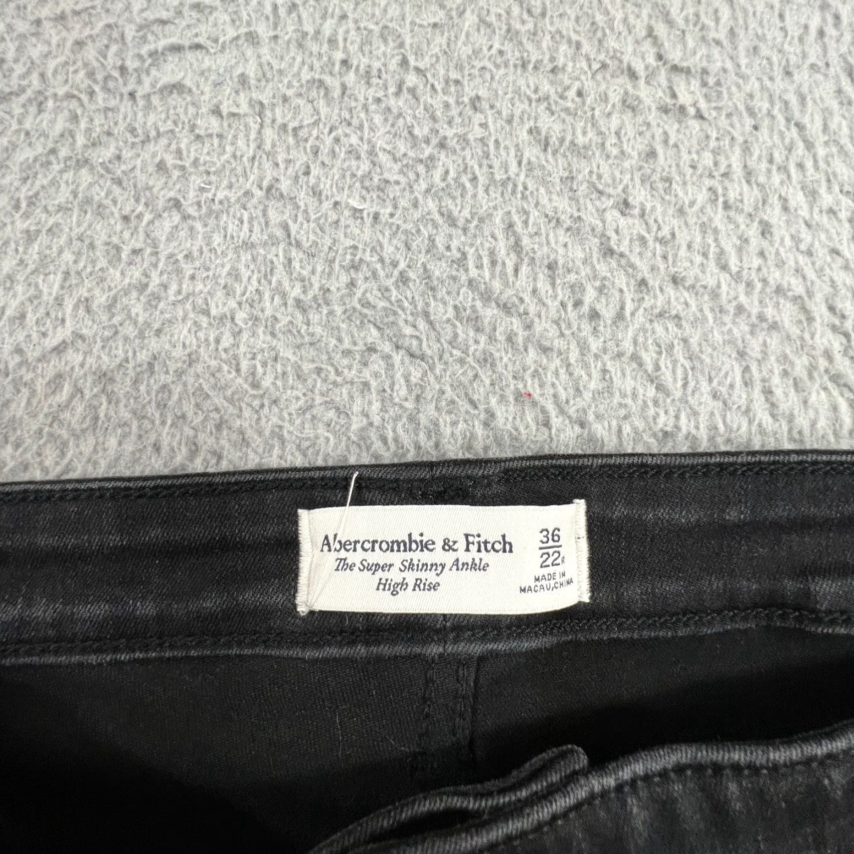 Abercrombie & Fitch Abercrombie & Fitch Womens Jeans 36x22 Blue Denim High Rise Super Skinny Ankle Pants Size 25" / US 0 / IT 36 - 6 Thumbnail