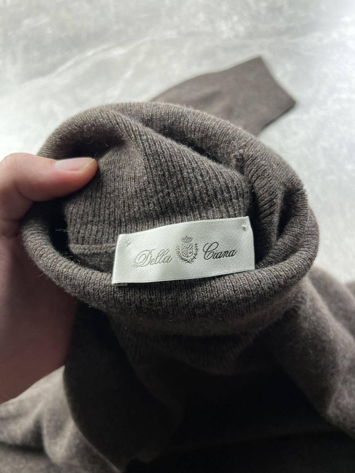 Vintage Della Ciana NWT Wool / Cashmere Luxury High Neck Sweater Size US XL / EU 56 / 4 - 10 Thumbnail