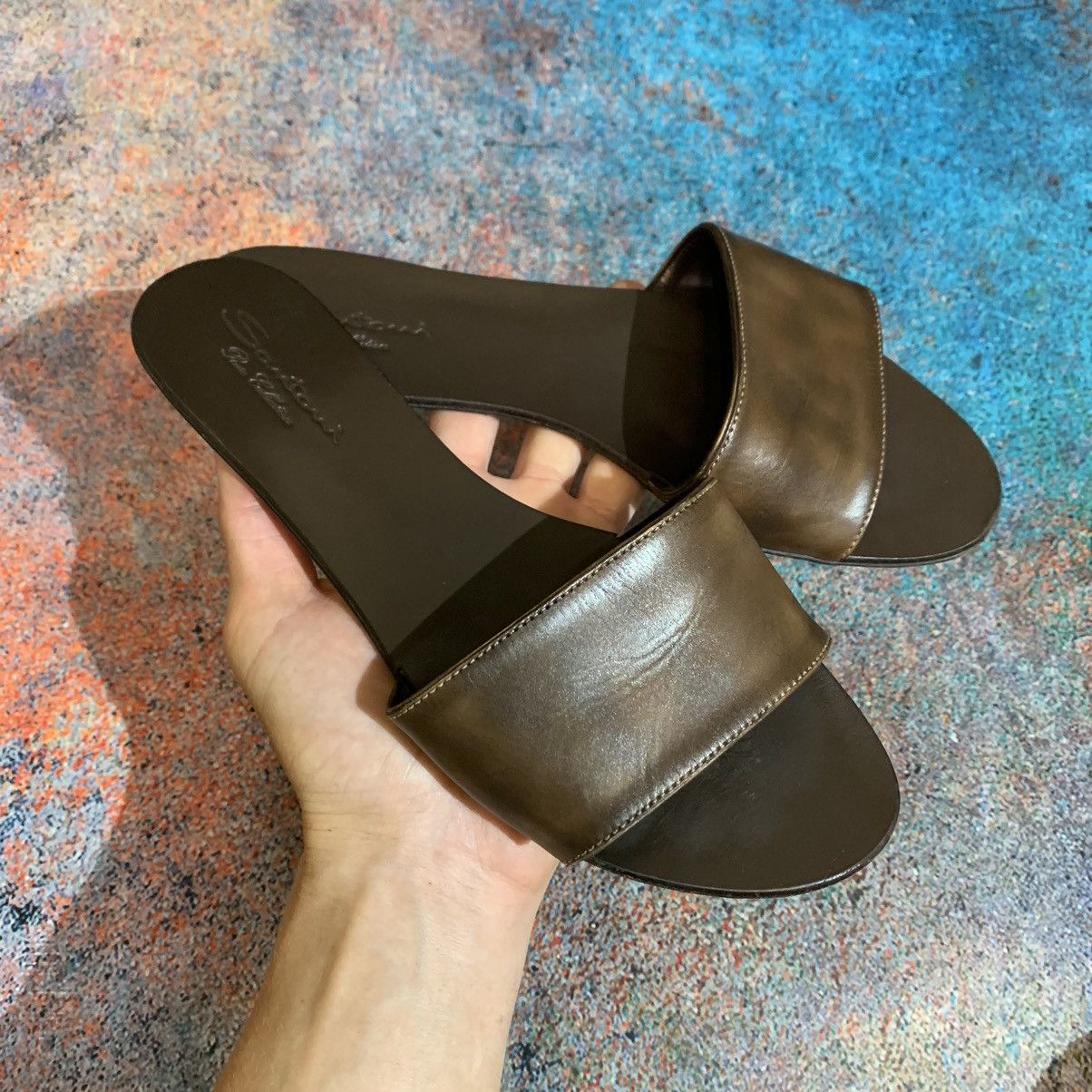 【関税&送料込】Santoni Cappuccino Leather Didi Slippers Santoni Cappuccino Leather Didi Slippers | Grailed