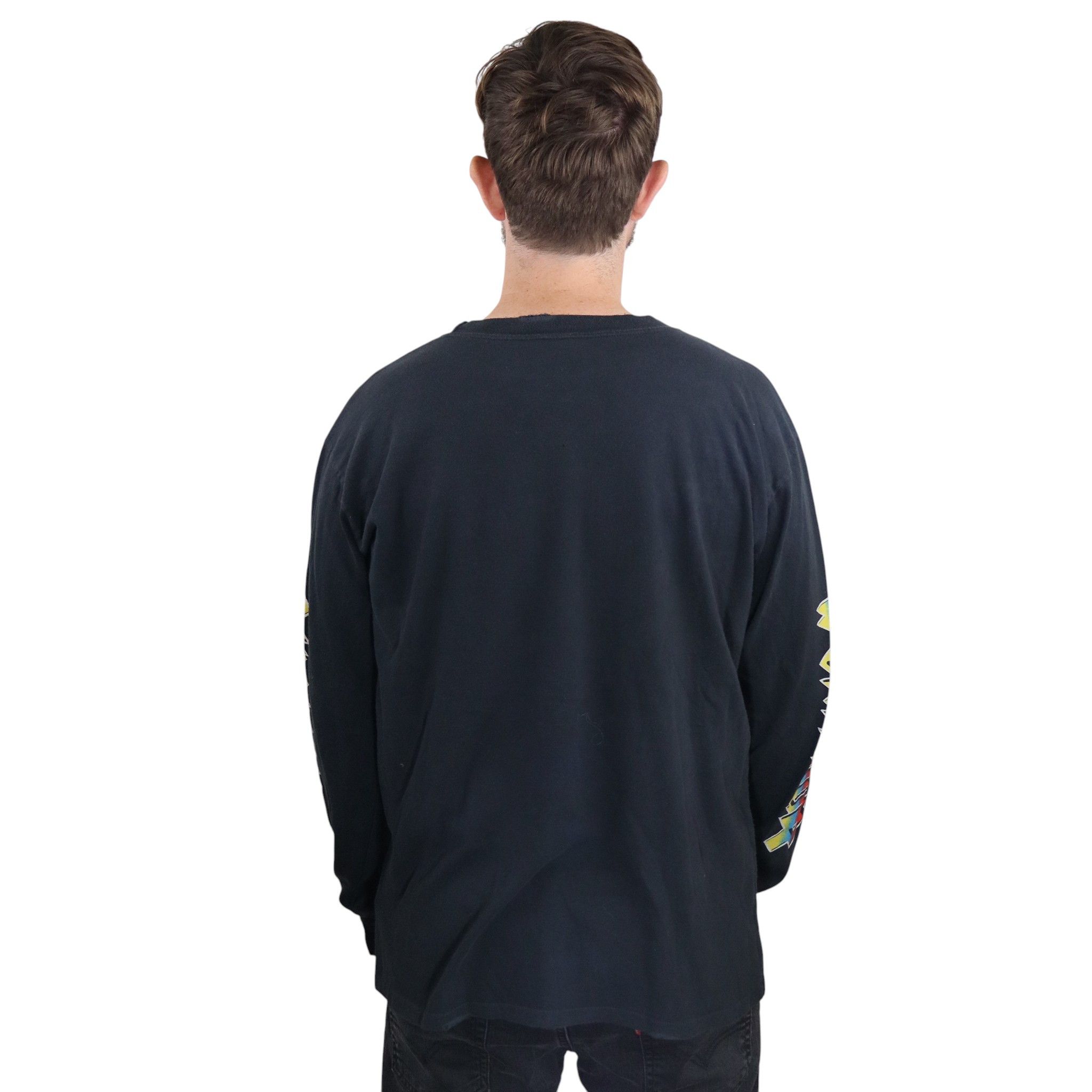 MadeWorn Madeworn World Tour Glow Skull Long Sleeve T Shirt L/XL Size US L / EU 52-54 / 3 - 4 Thumbnail