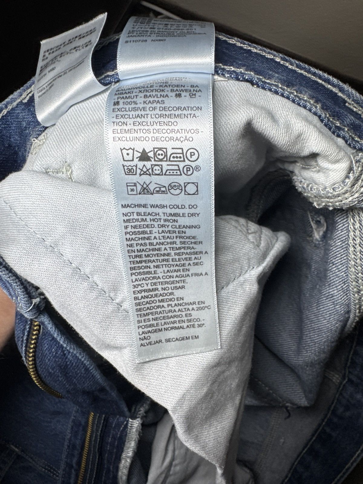 Levi's Levi’s Carpenter Jeans W34 L32 Vintage Style Workwear Denim Size US 34 / EU 50 - 6 Thumbnail