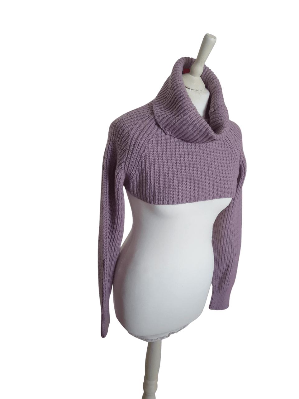 Valentino Valentino Cropped Lilac Knit Top Size L / US 10 / IT 46 - 5 Thumbnail