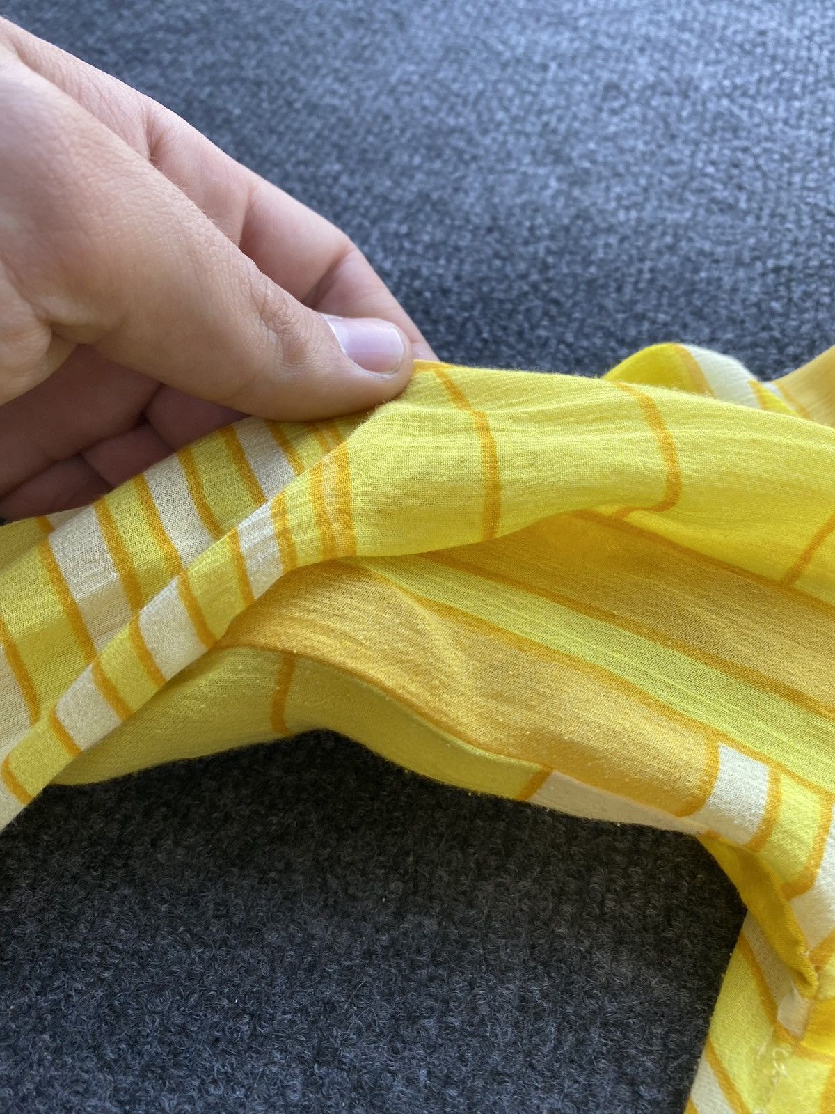 Miss Sixty 🔥Miss Sixty Sexy Balloon Sleeve yellow blouse alt goth emo Size L / US 10 / IT 46 - 11 Thumbnail