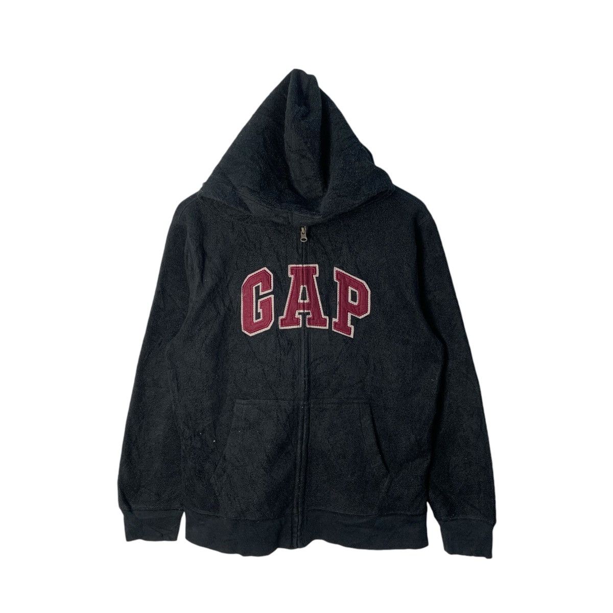 Gap × Vintage Vintage Gap Black Hoodie Fleece Y2K Size US M / EU 48-50 / 2 - 1 Thumbnail