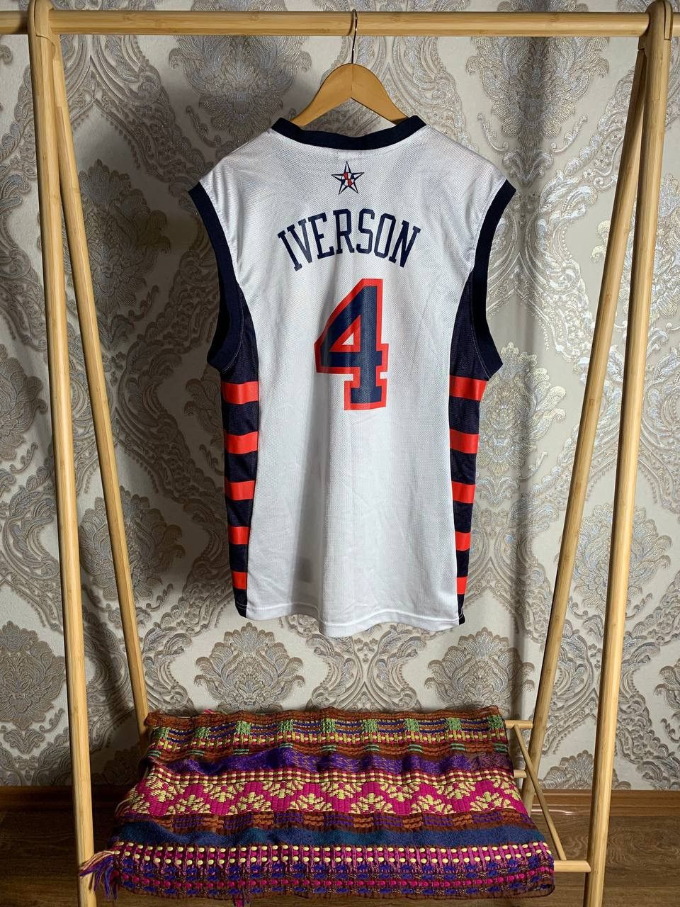 Reebok × Vintage VERY RARE REEBOK USA IVERSON 4 NBA JERSEY BLOKECORE Y2k 90s Size US S / EU 44-46 / 1 - 9 Thumbnail