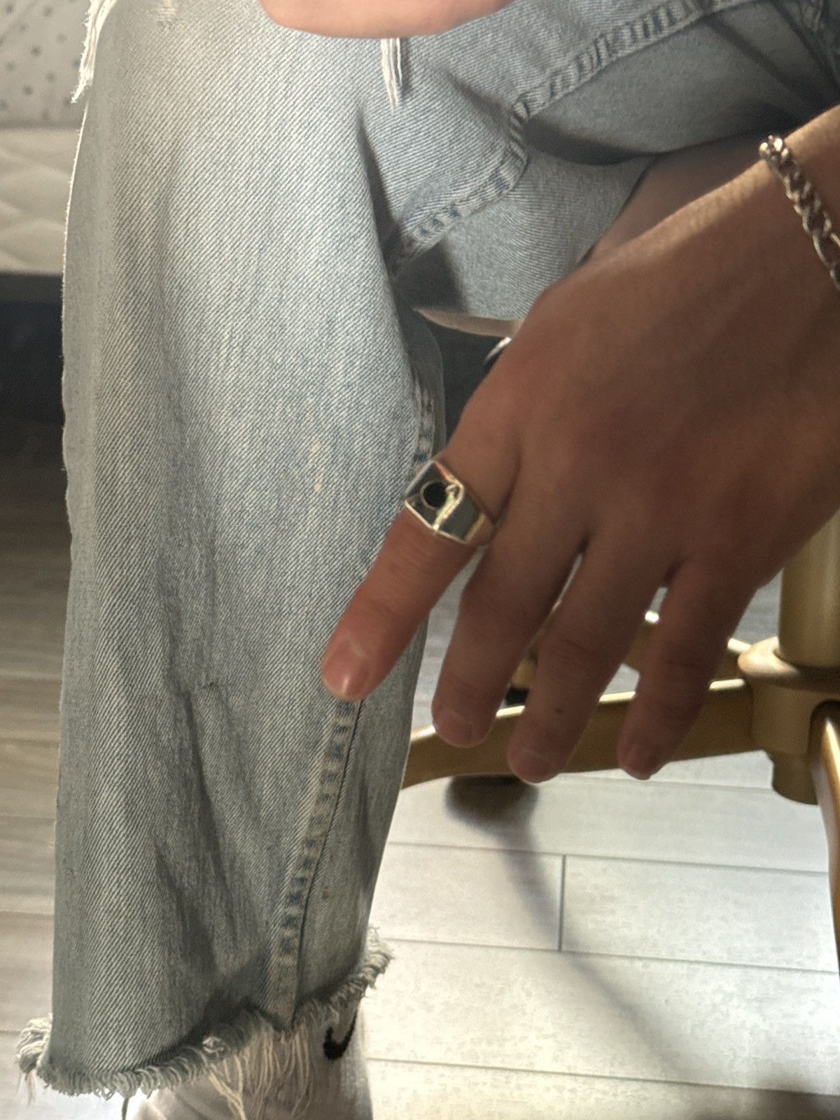 Jewelry × Vintage Sterling steel silver ace card ring Size ONE SIZE - 4 Thumbnail