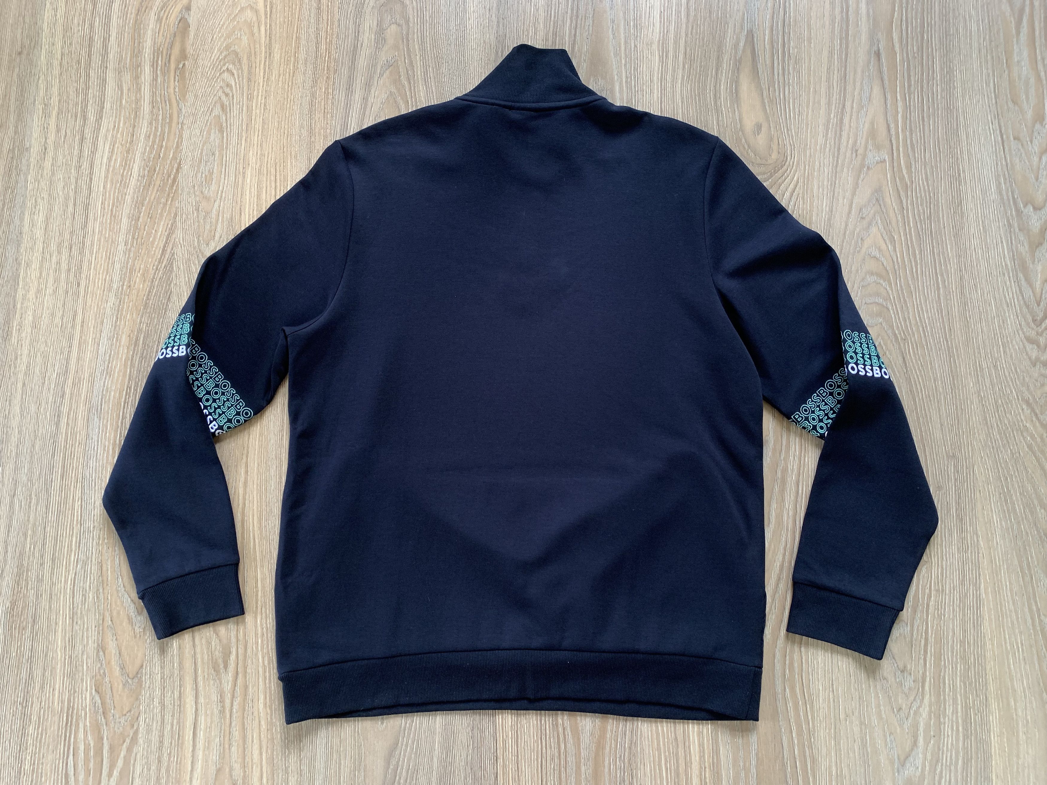 Hugo Boss Hugo Boss Zip-Neck Sweatshirt With Embroidered Logos Size US XL / EU 56 / 4 - 3 Thumbnail