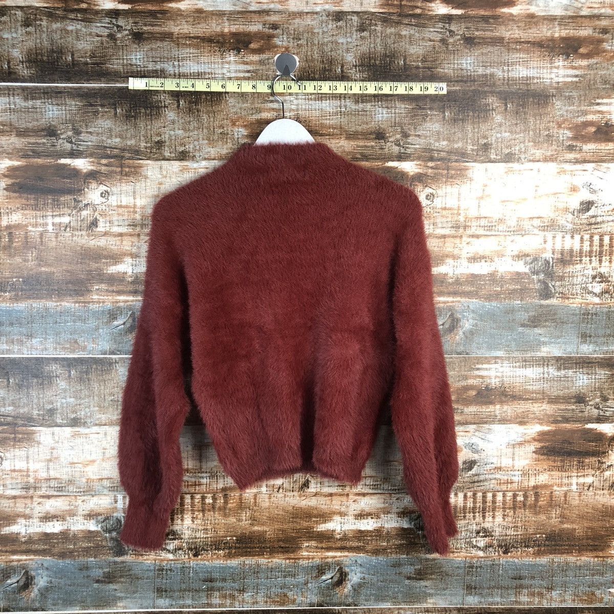 Japanese Brand DL Lubby & Rose Brown mohair fur shaggy Knitwear #C022 Size S / US 4 / IT 40 - 12 Thumbnail