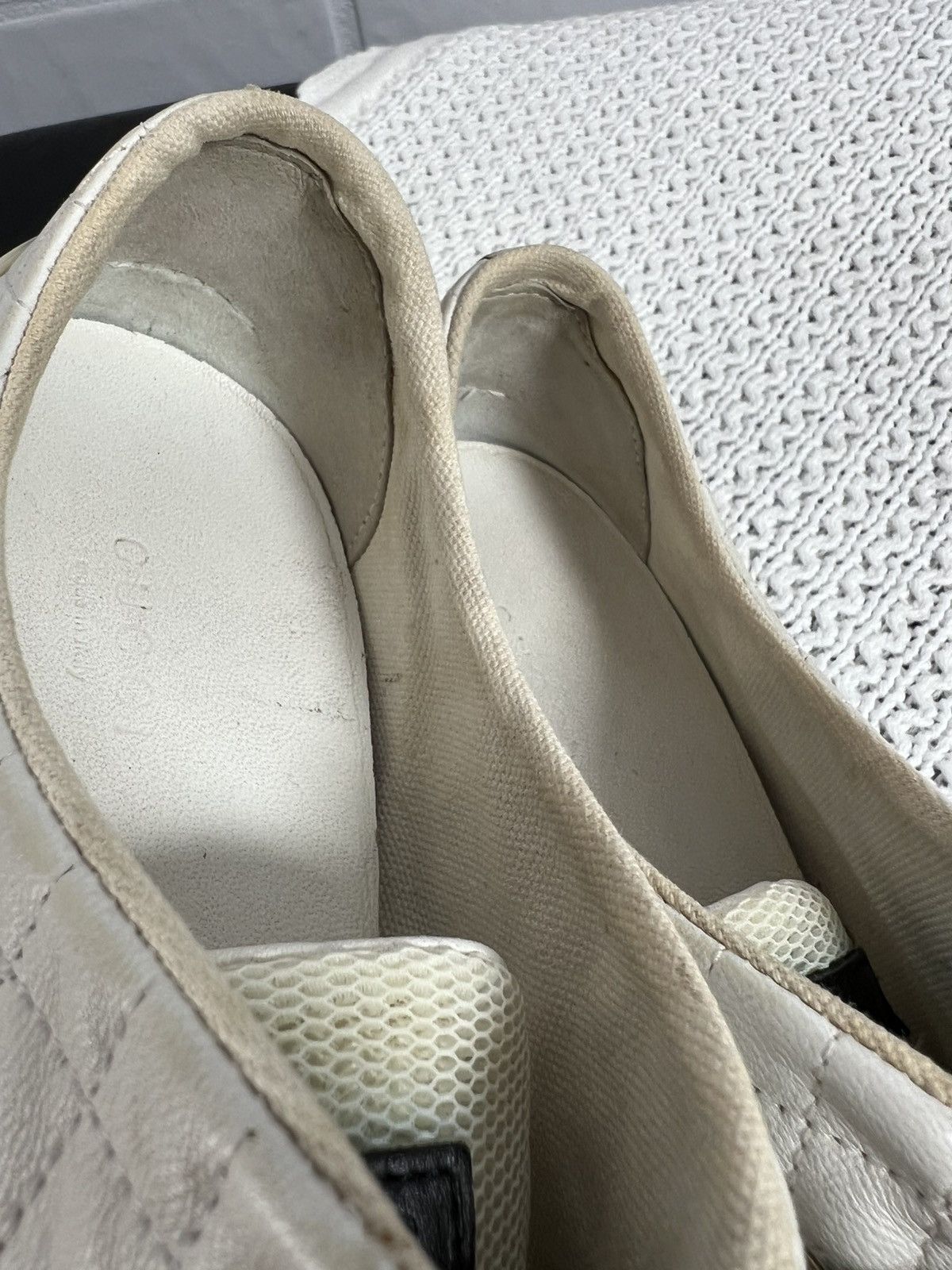 Gucci Gucci Leather Sneakers White Size 37 Size US 7 / IT 37 - 9 Thumbnail