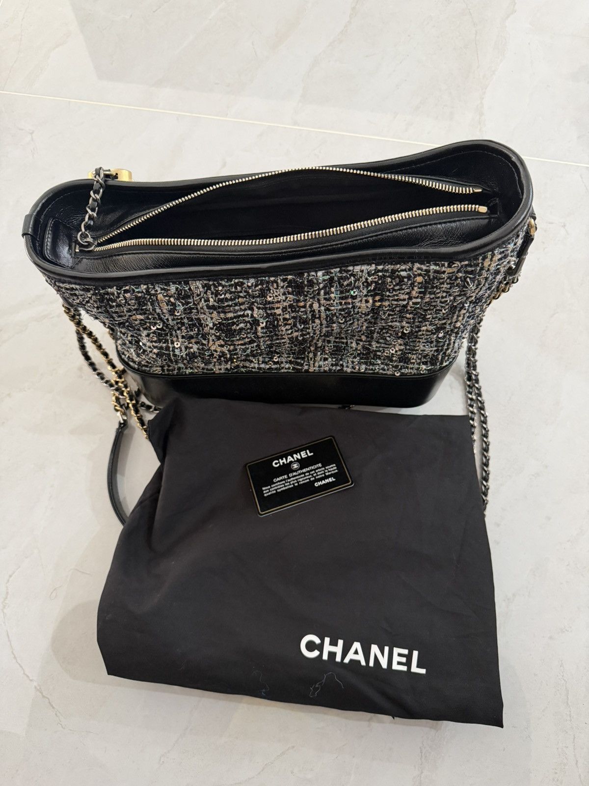Chanel Chanel Gabrielle Medium Hobo Quilted Bag Sequins Size ONE SIZE - 12 Thumbnail