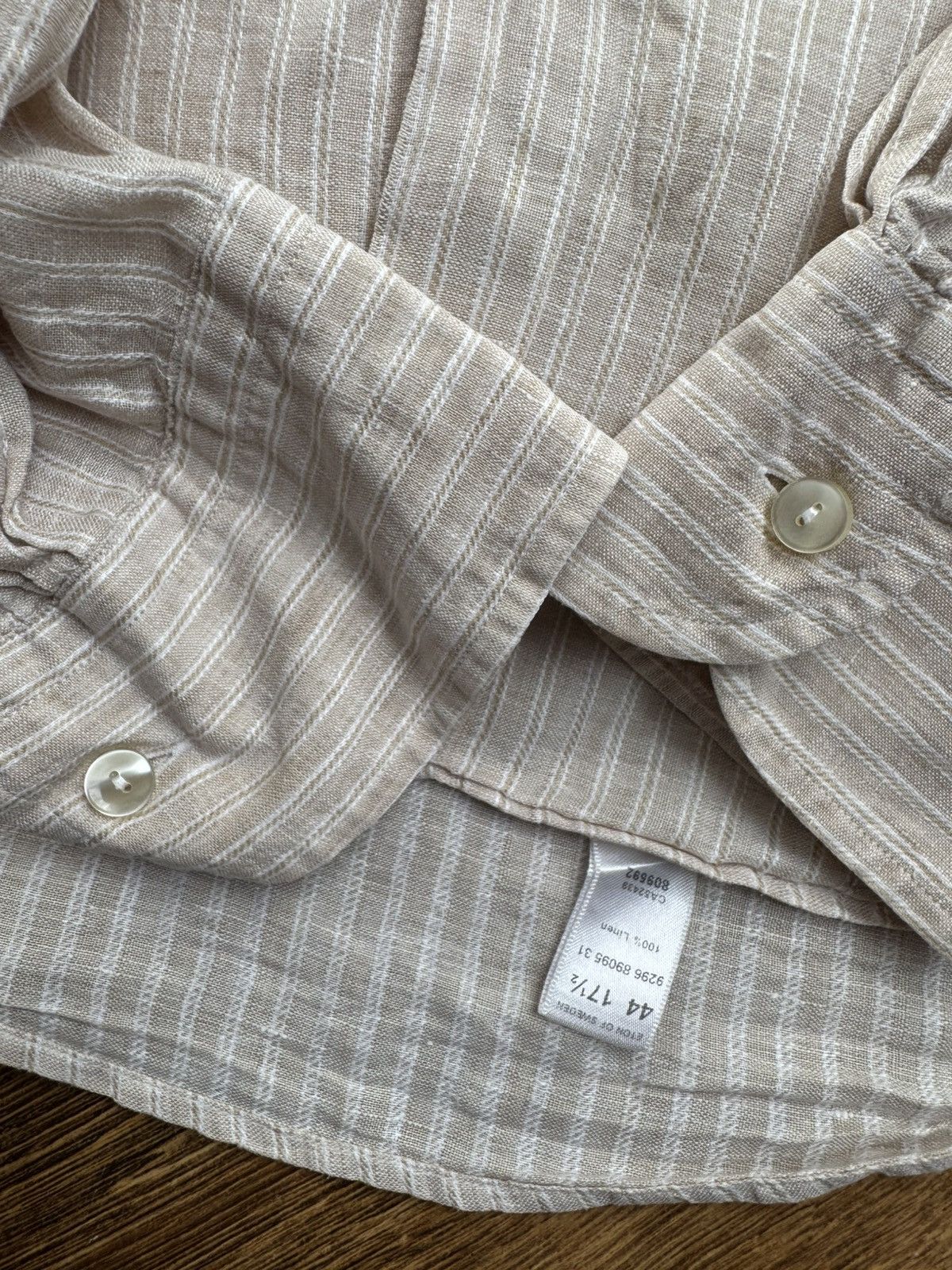 Eton Eton Linen shirt Size 44R - 5 Thumbnail