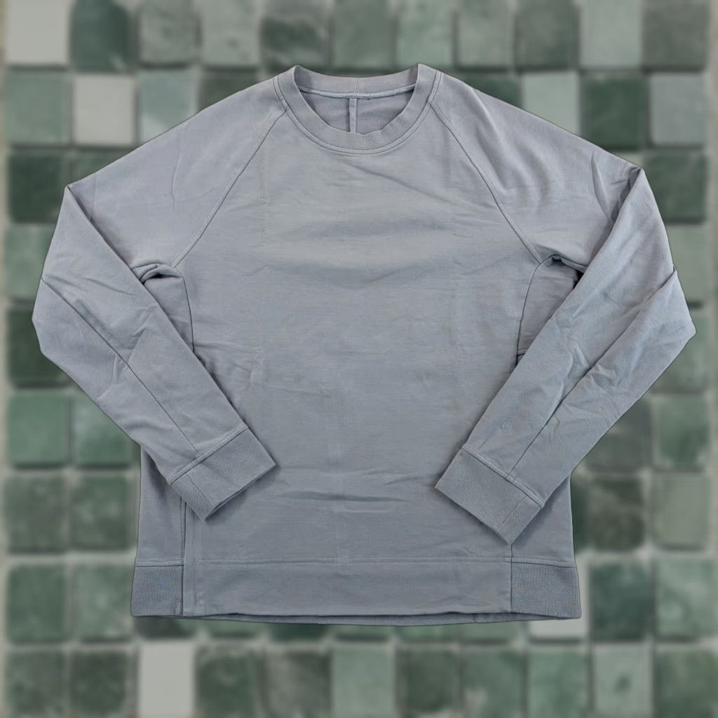 Lululemon Lululemon City Sweat Crew Sweatshirt Grey Large Men Zip Pockets Logo Stretch French Terry Size US L / EU 52-54 / 3 - 1 Thumbnail