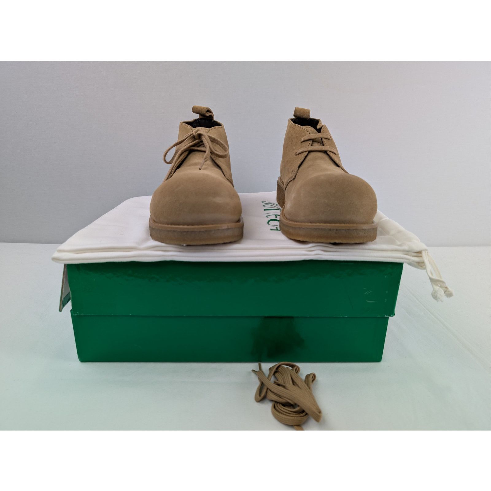 Bottega Veneta o1rshd1 Deep Nubuck Helium Ankle Boot in Camel Size US 12 / EU 45 - 12 Thumbnail