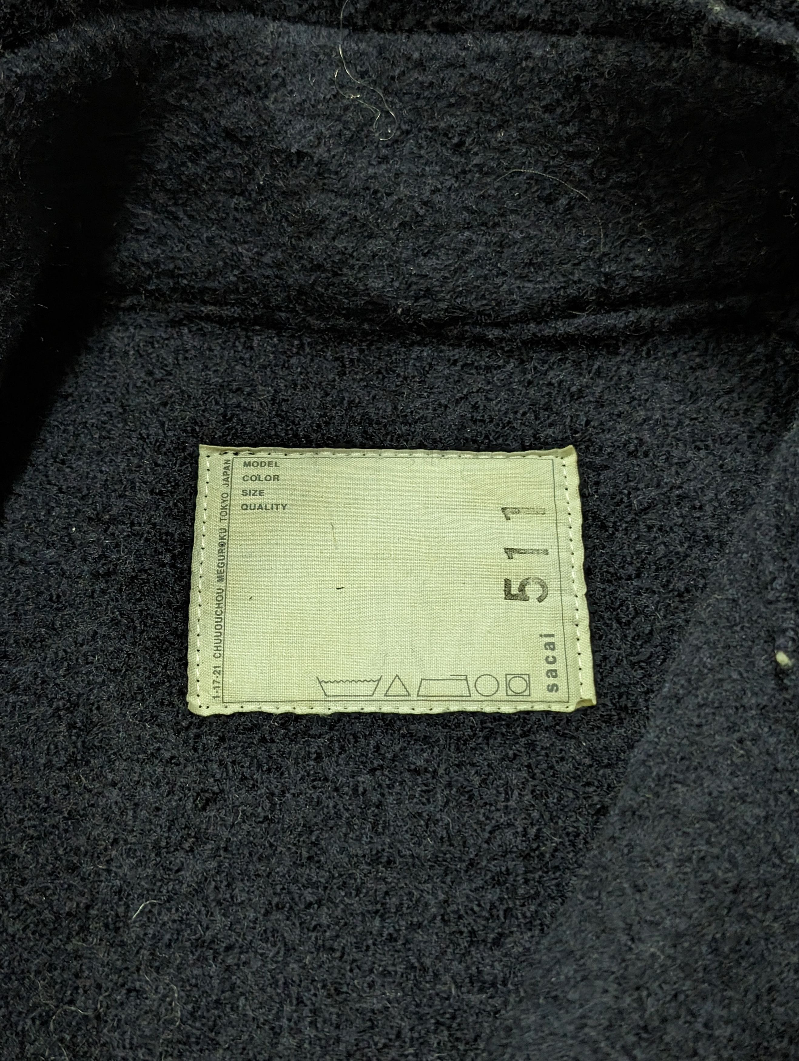 Sacai Chitose Abe Masterpiece Sacai Bulk Lace Wool Coat Jacket Size S / US 4 / IT 40 - 9 Thumbnail