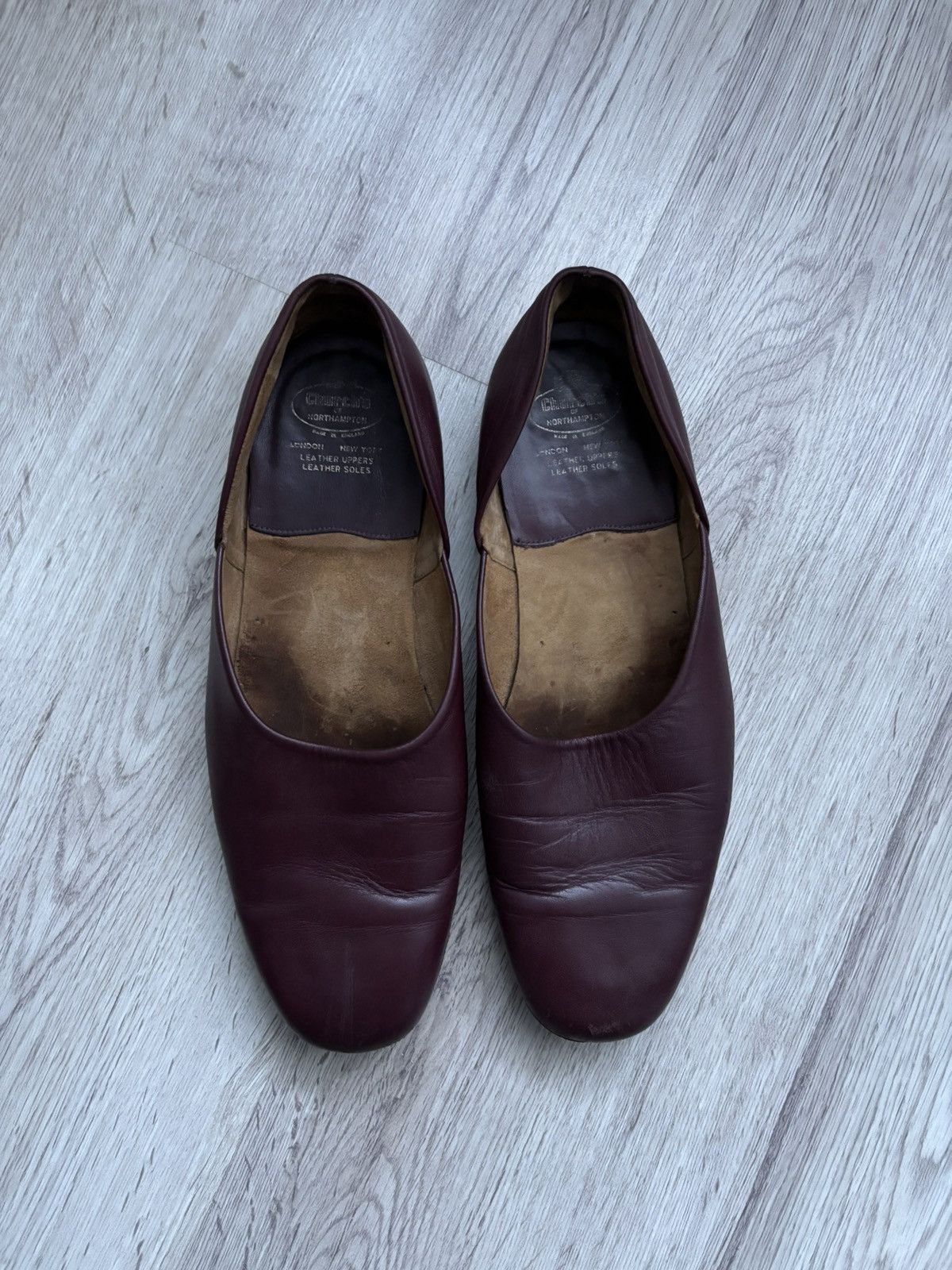 Church's Vintage Church’s Brown Leather Flats Shoes UK 9 / US 10 Size US 10 / EU 43 - 24 Thumbnail