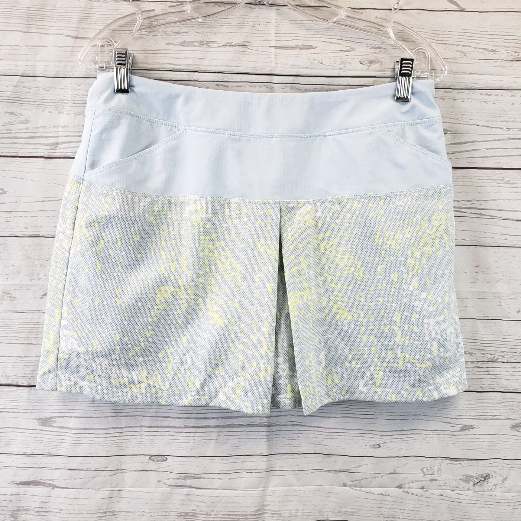 Adidas Adidas Skort Small Blue Green Pull On Pockets Womens Activewear Shorts Skirt Size ONE SIZE - 2 Thumbnail