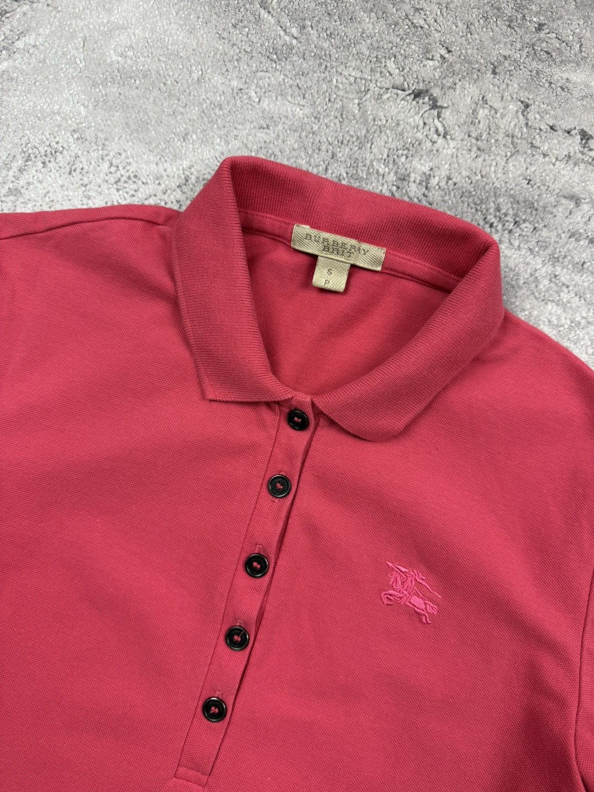 Burberry Burberry Brit Nova Check Pink Polo T-Shirt Y2K Tee Luxury Size S / US 4 / IT 40 - 12 Thumbnail