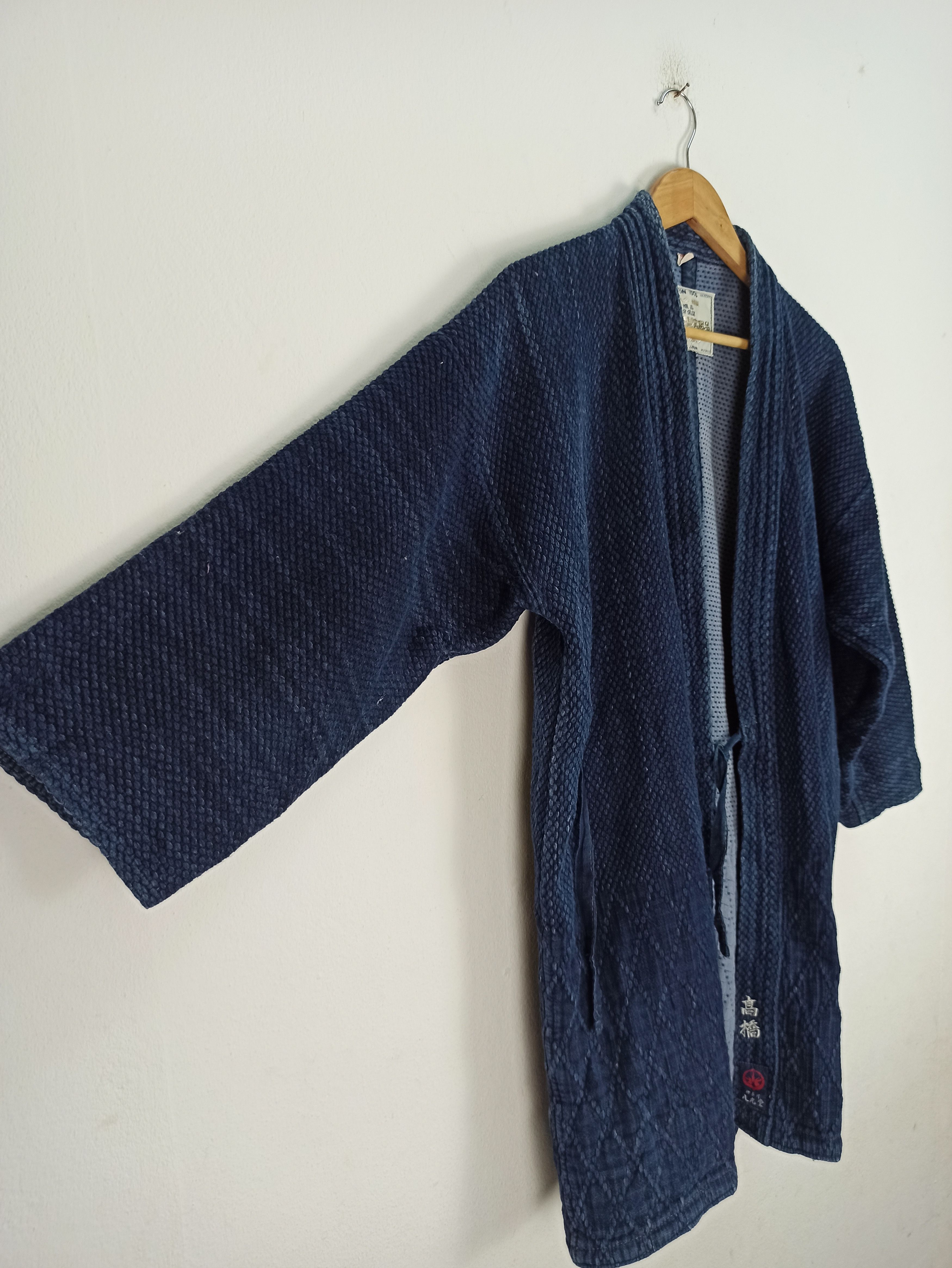 Indigo 90s Kendo Kimono Indigo Blue Special Utility Goods Japan Size US XL / EU 56 / 4 - 2 Thumbnail