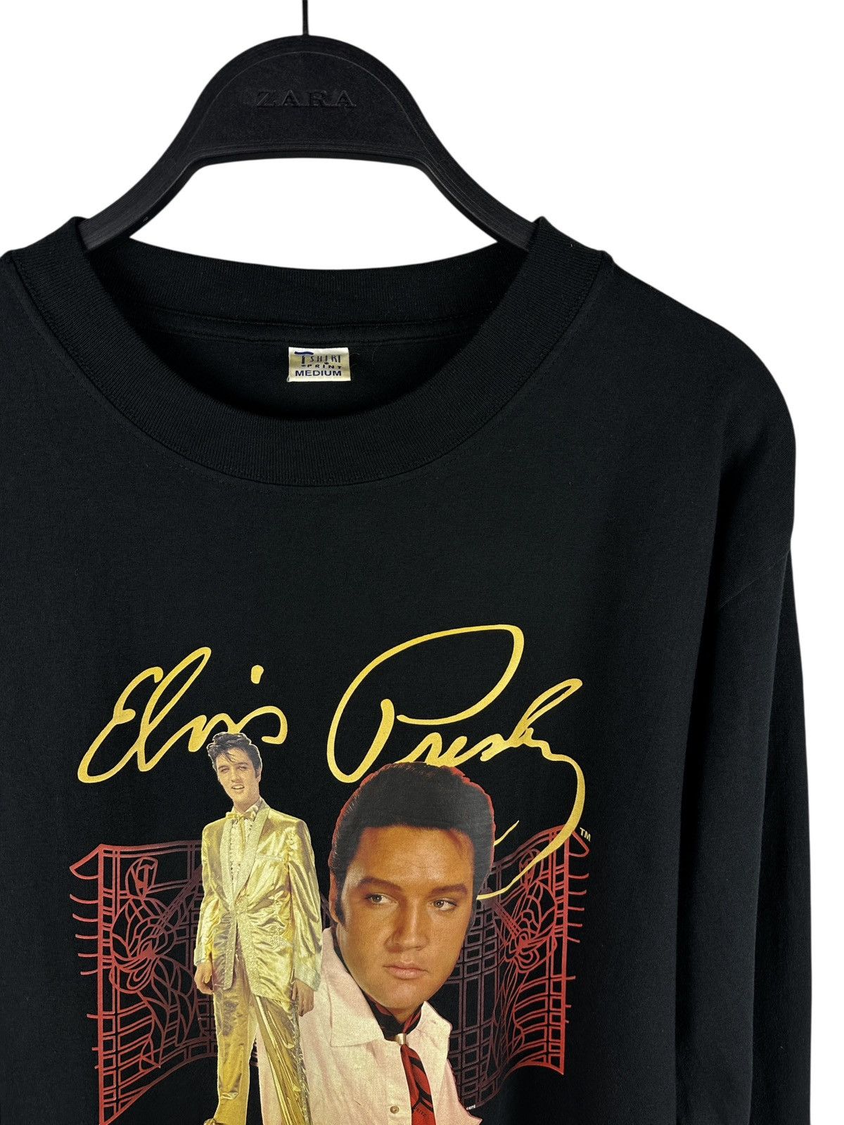 Vintage Vintage 2002 Elvis Presley Graphic Print Long Sleeve T-Shirt Size US M / EU 48-50 / 2 - 3 Thumbnail